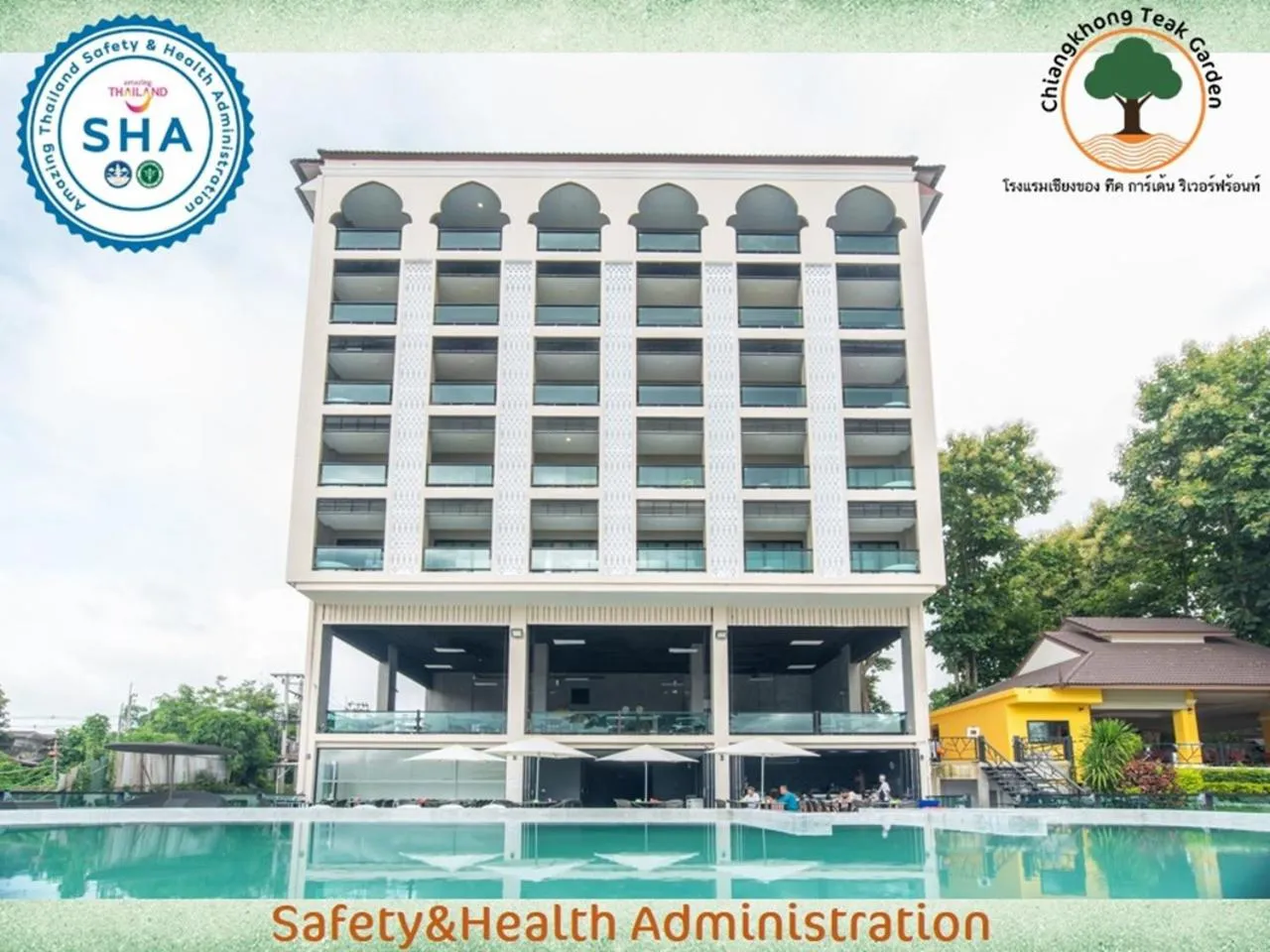 Property building in Chiangkhong Teak Garden Riverfront Onsen Hotel- SHA Extra Plus