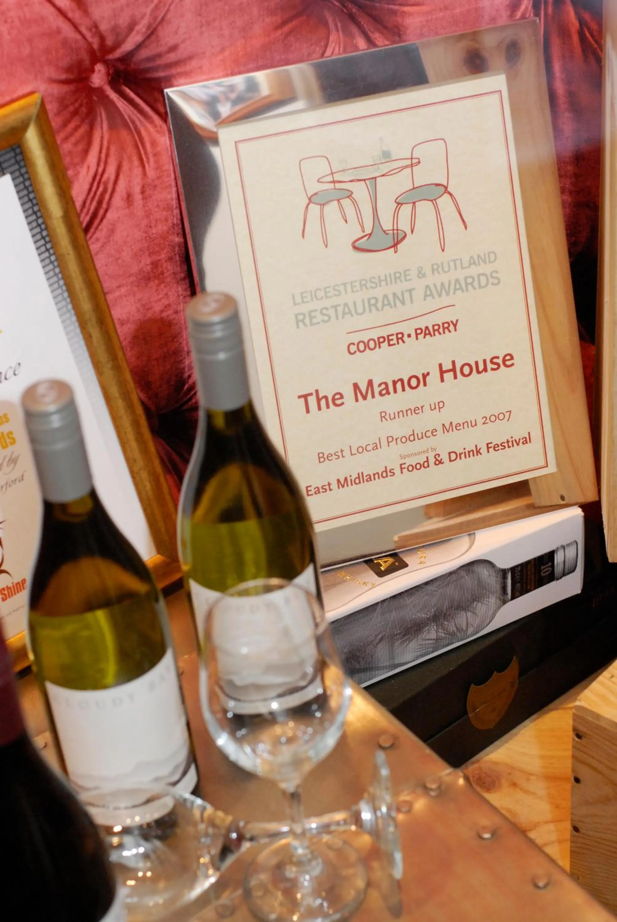 Alcoholic drinks in The Manor House at Quorn