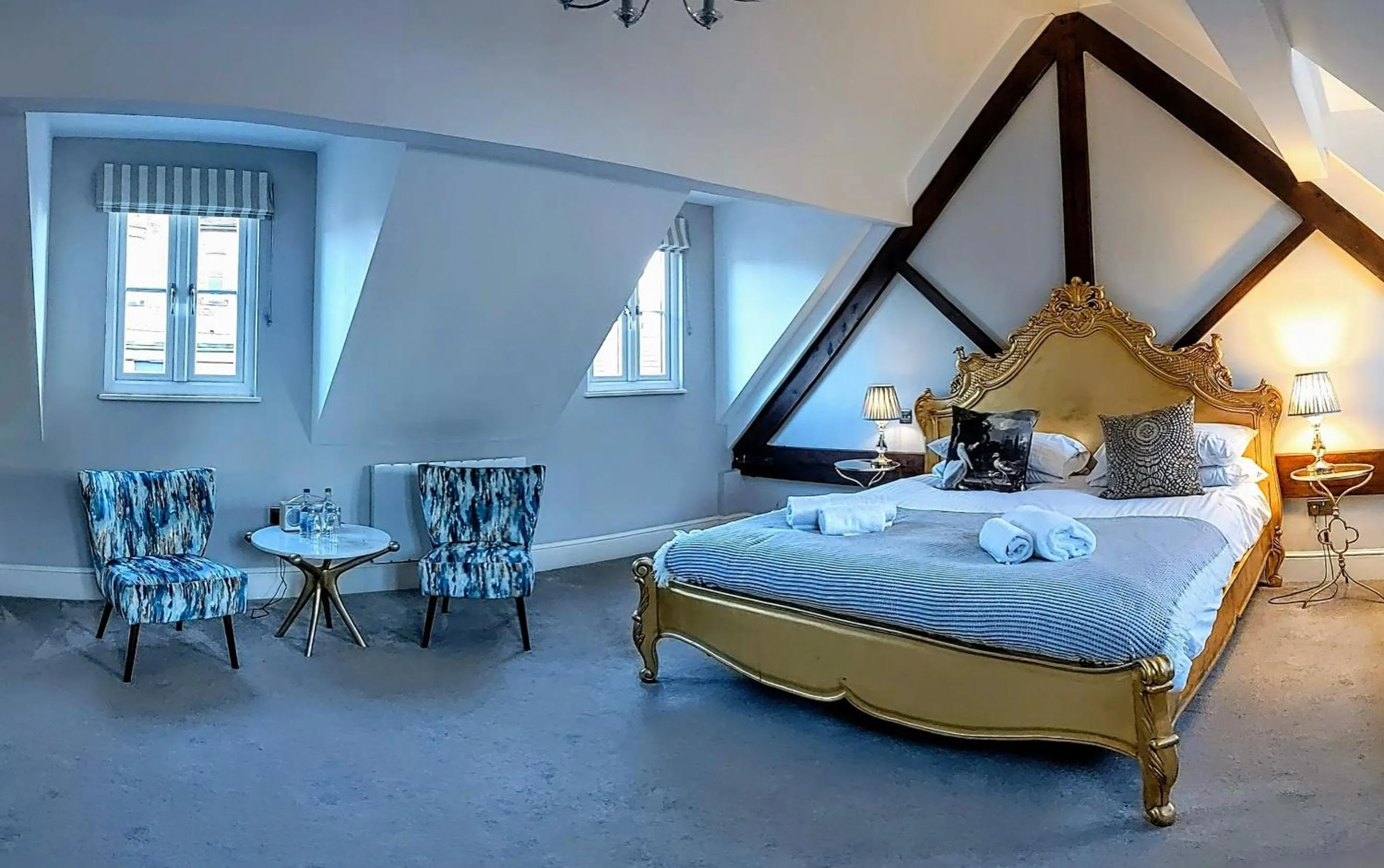 Bed in The Manor House at Quorn