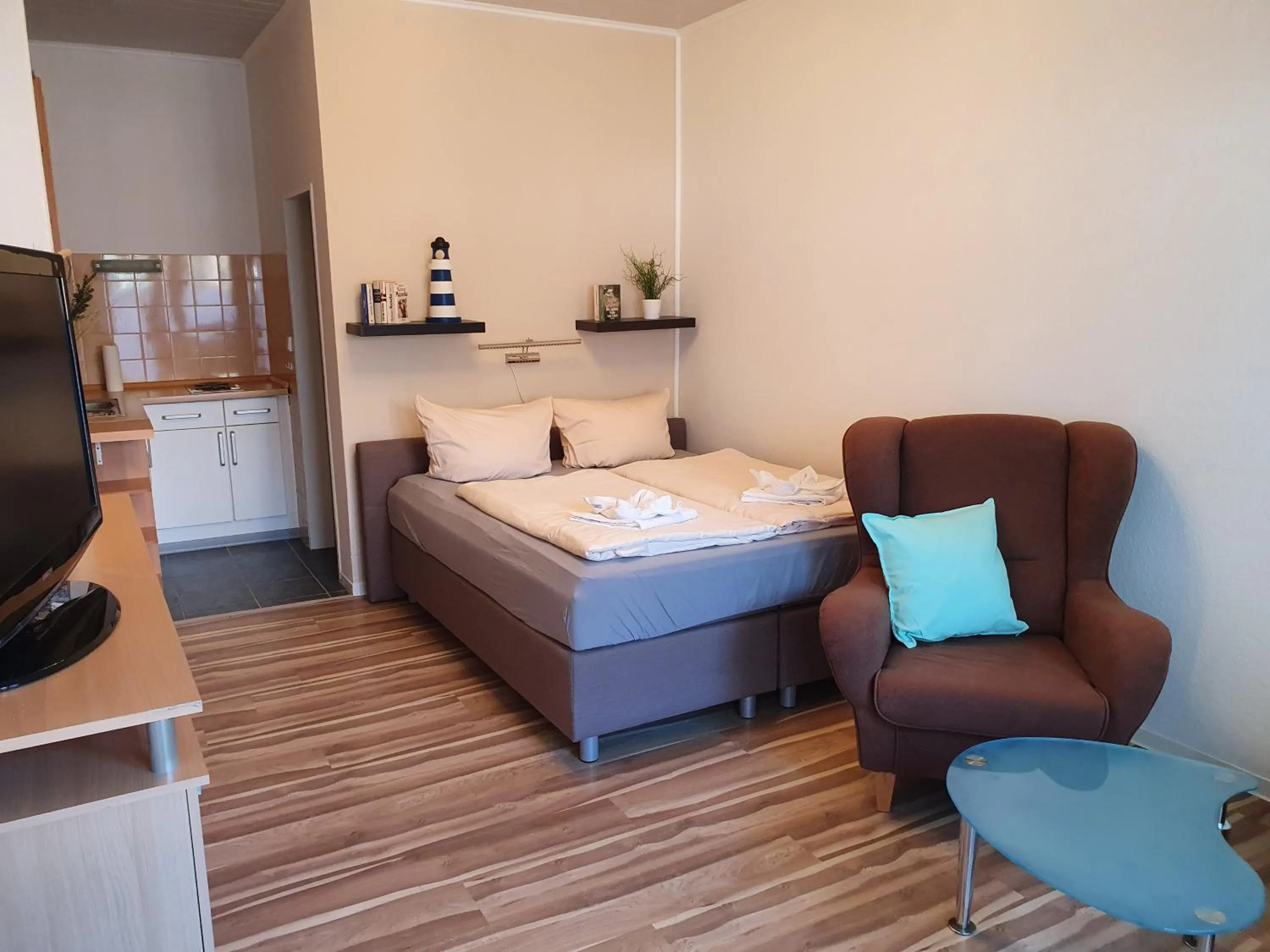 Bed in Hotel Garni Kröger