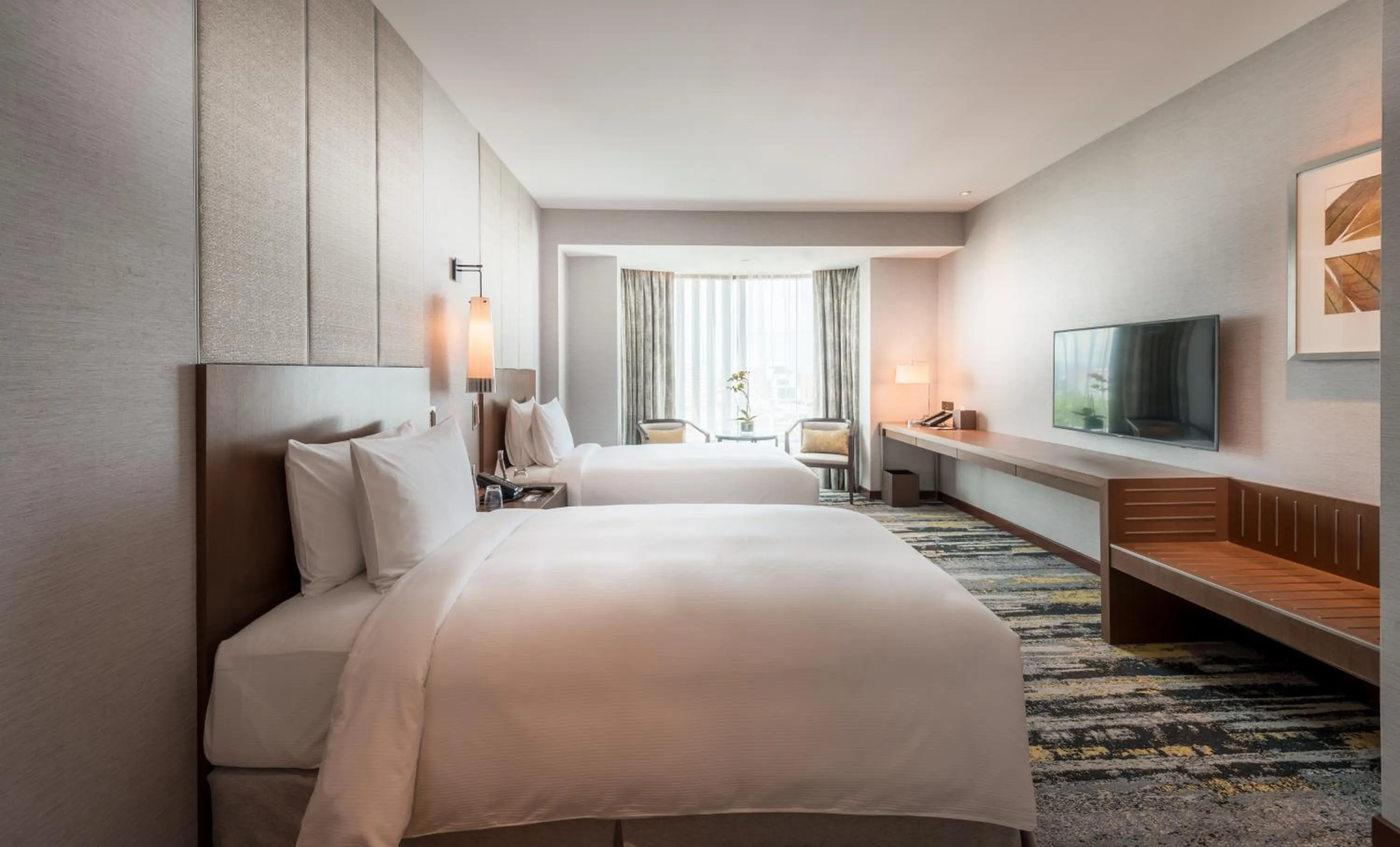 Bed in Hilton Kota Kinabalu