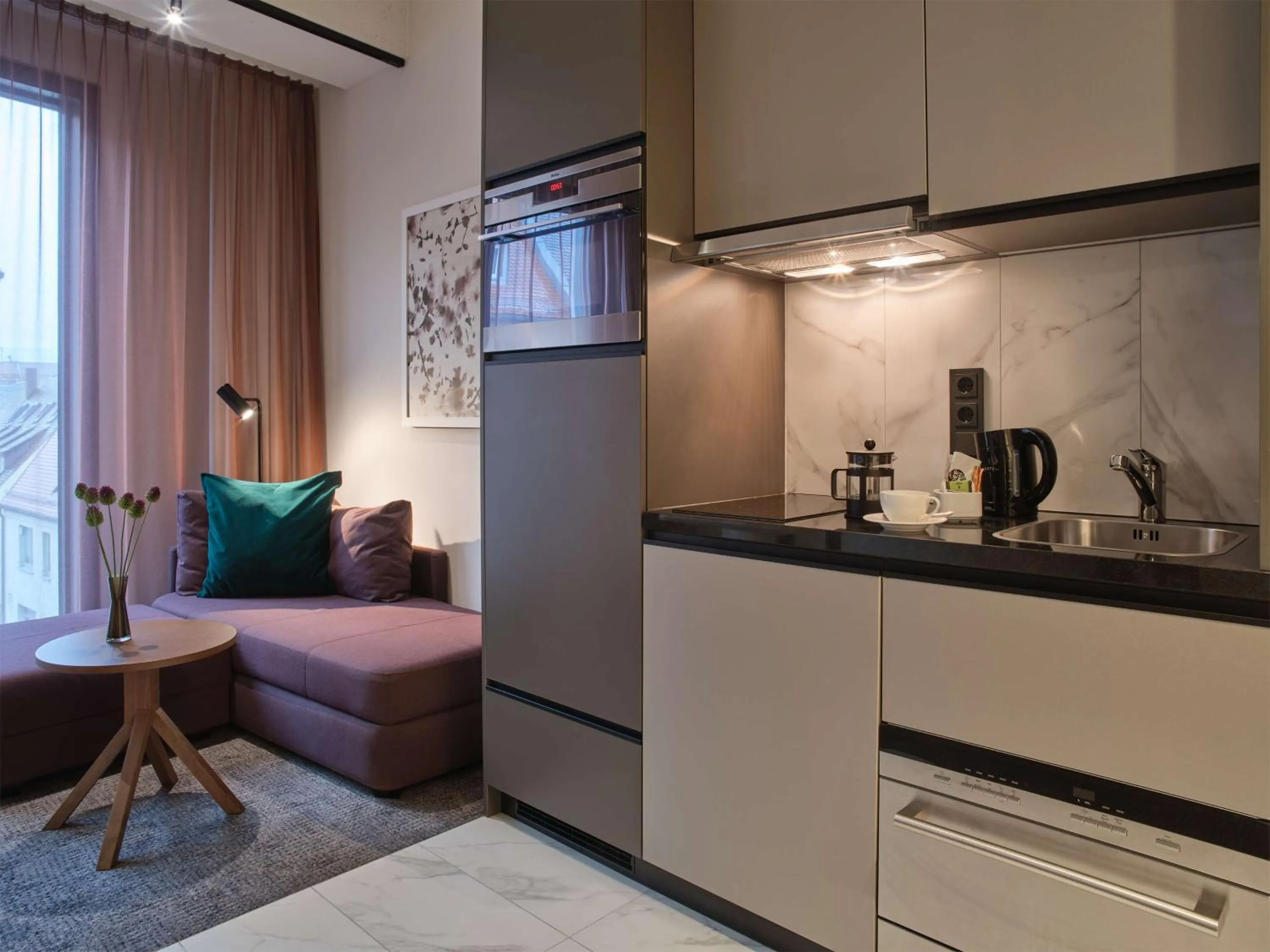 Kitchen or kitchenette in Adina Apartment Hotel Nuremberg