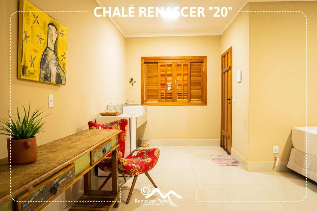 Bed in Pousada Renascer Park