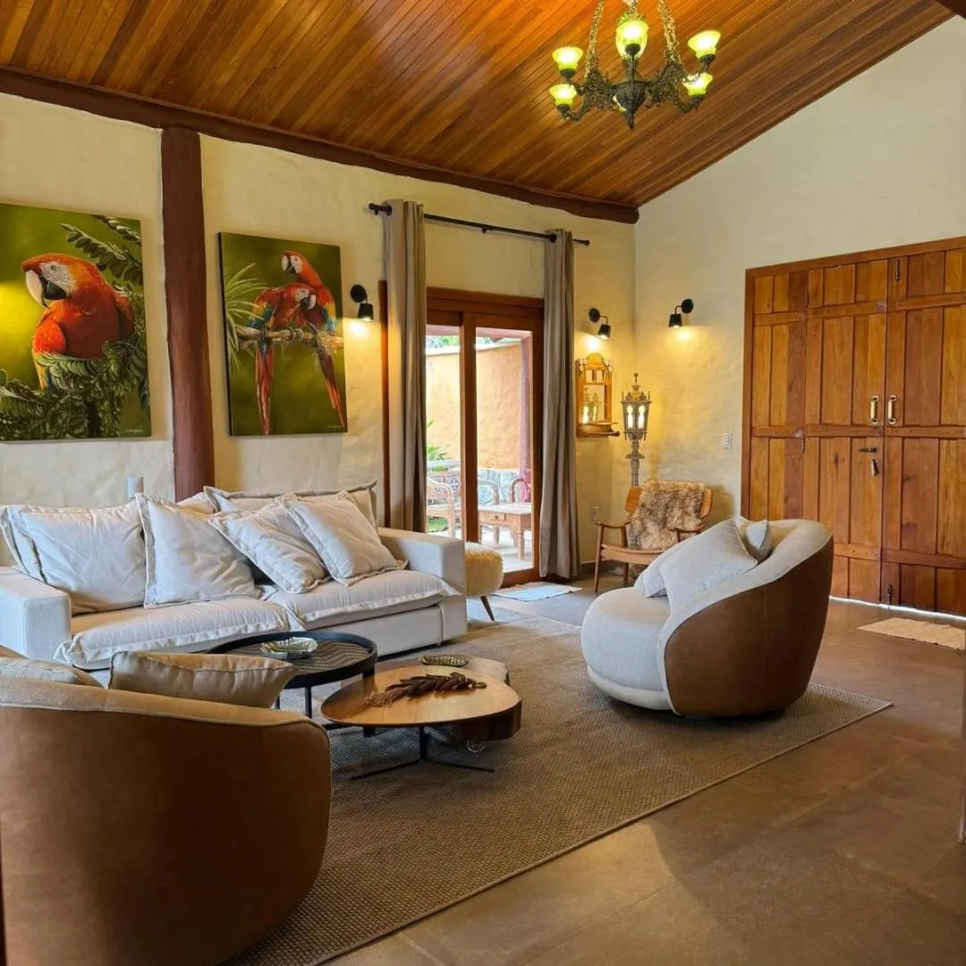 Living room in Pousada Renascer Park