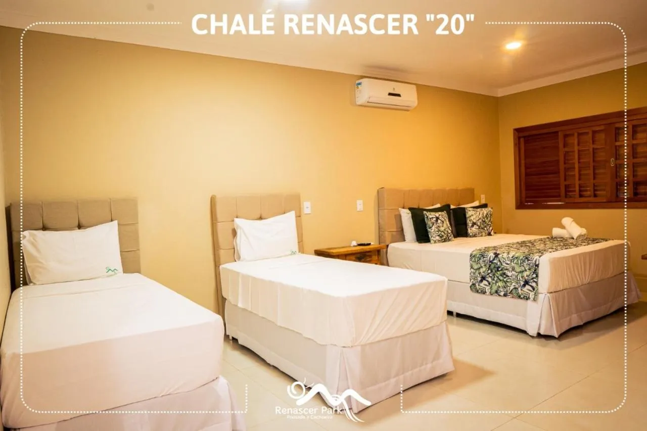 Bed in Pousada Renascer Park