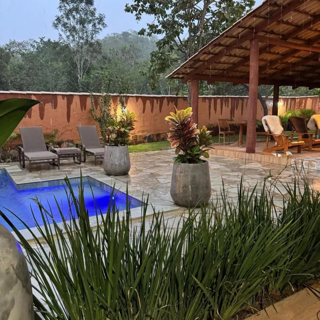 Patio in Pousada Renascer Park