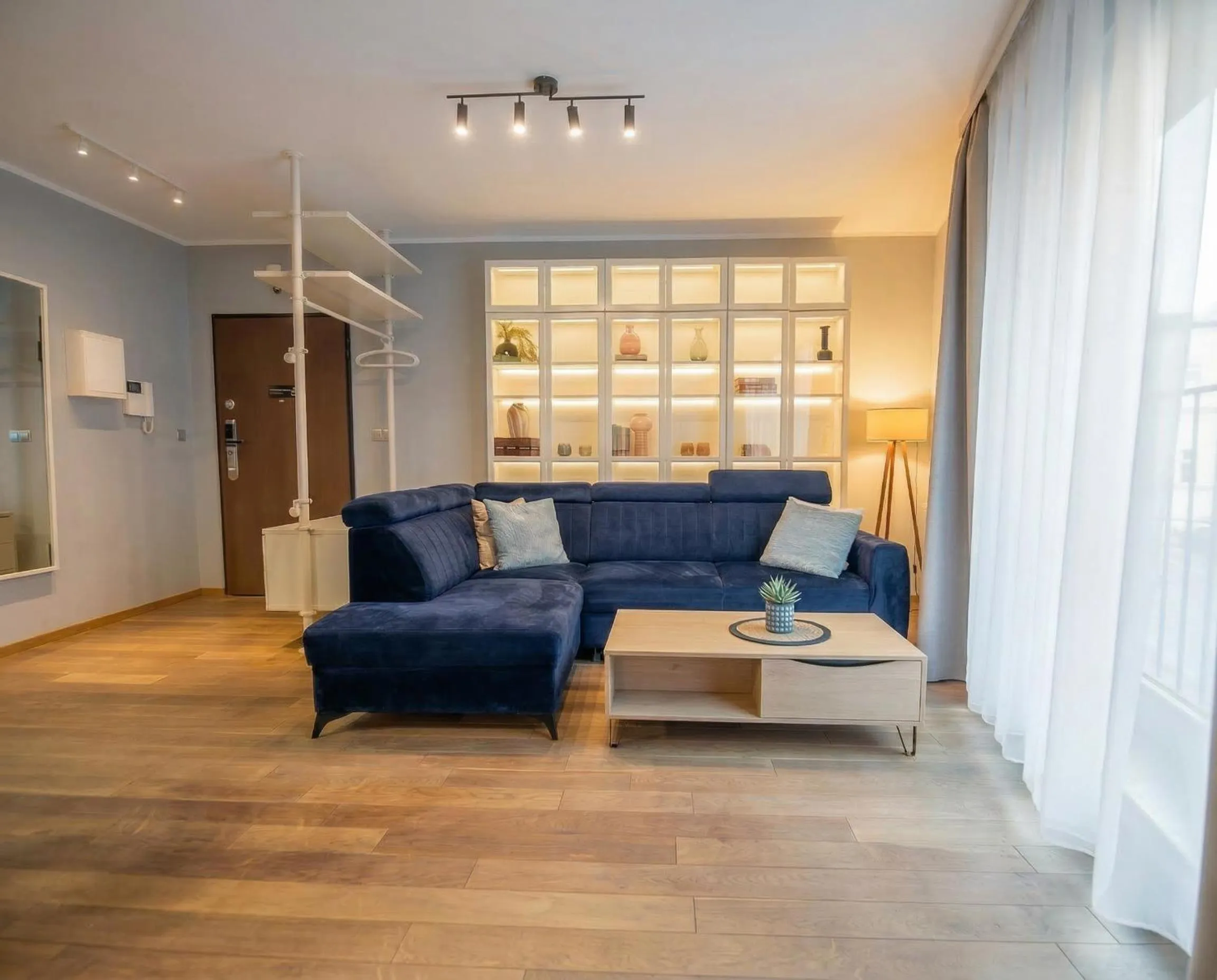 Living room in City Lights Apartments