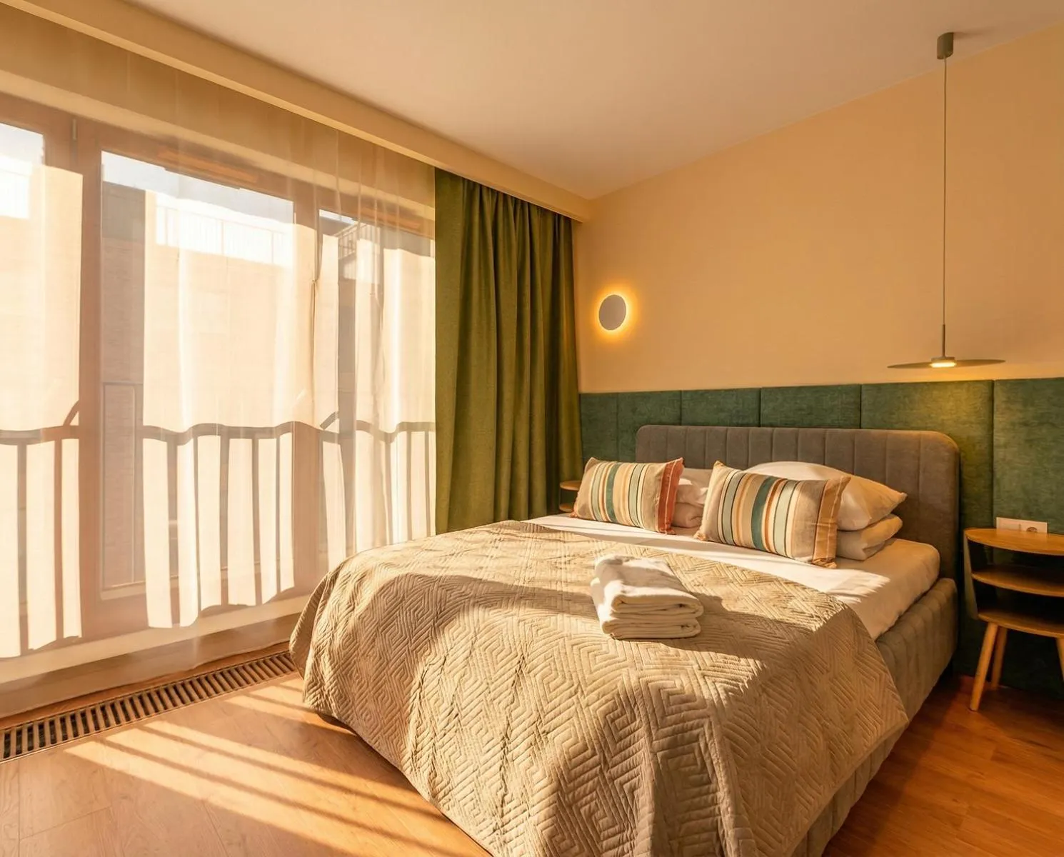 Bed in City Lights Apartments