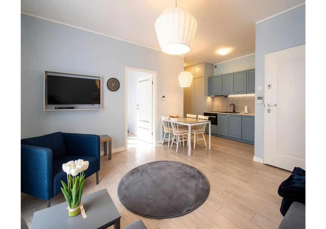 Living room in City Lights Apartments