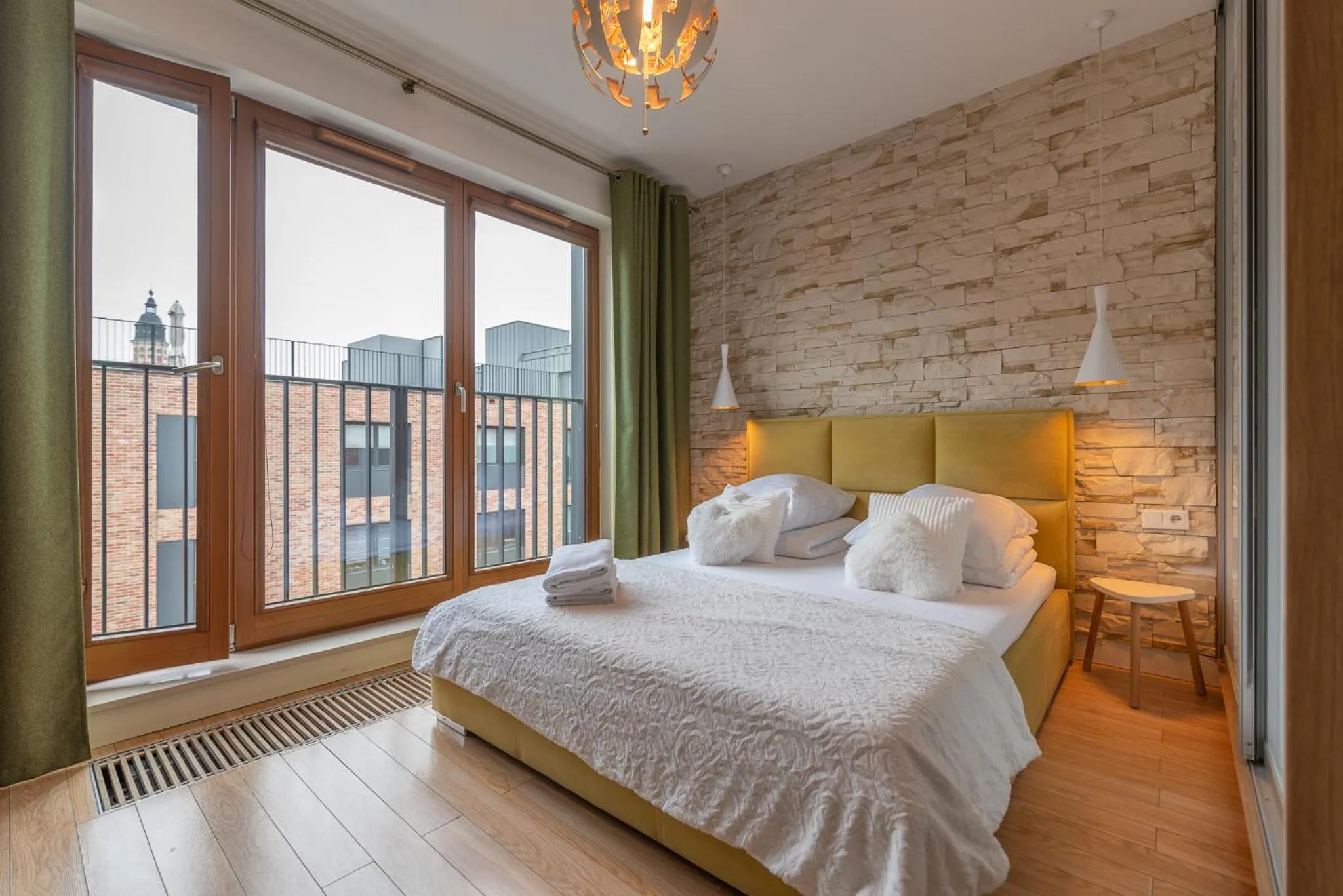 Bed in City Lights Apartments