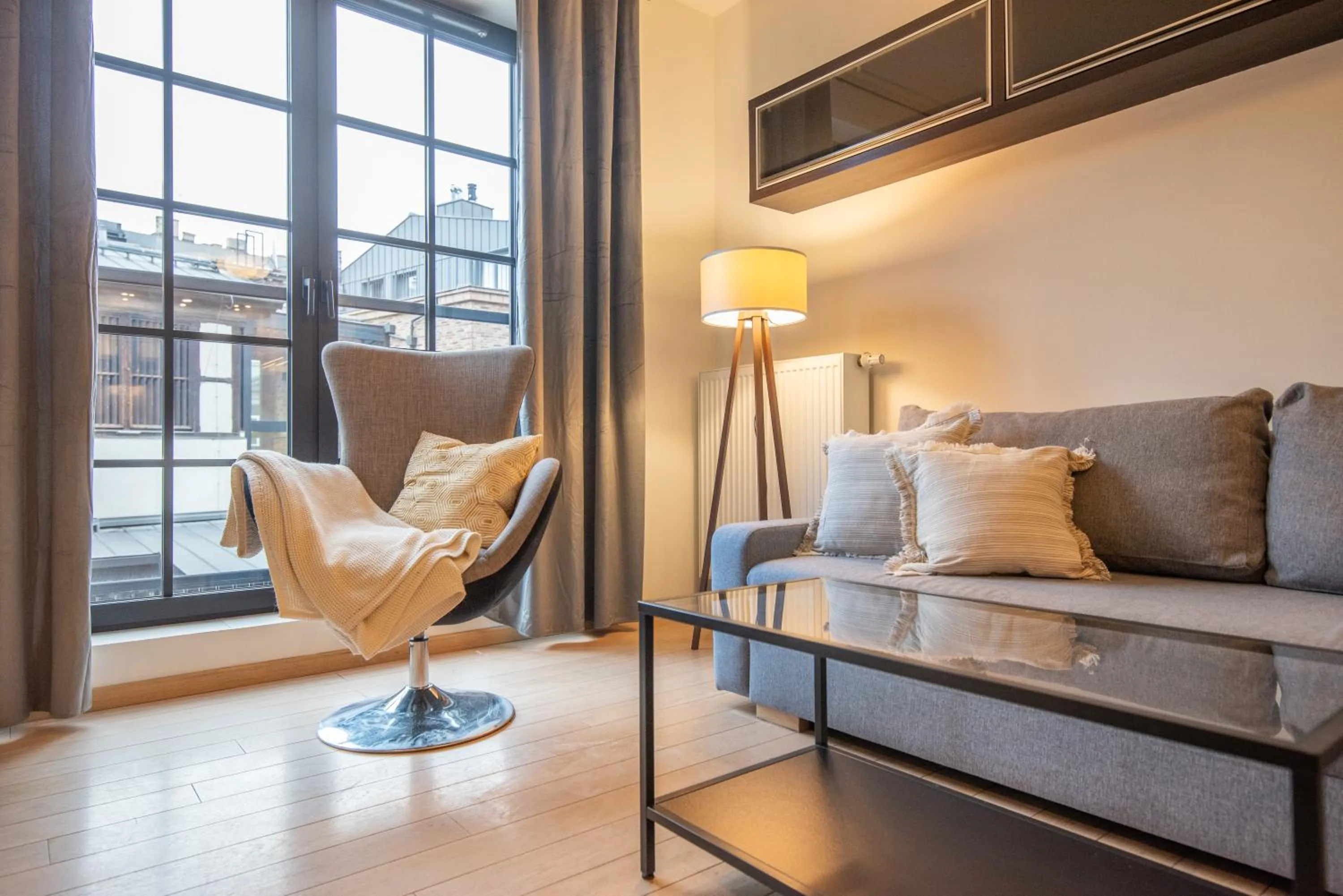 Living room in City Lights Apartments