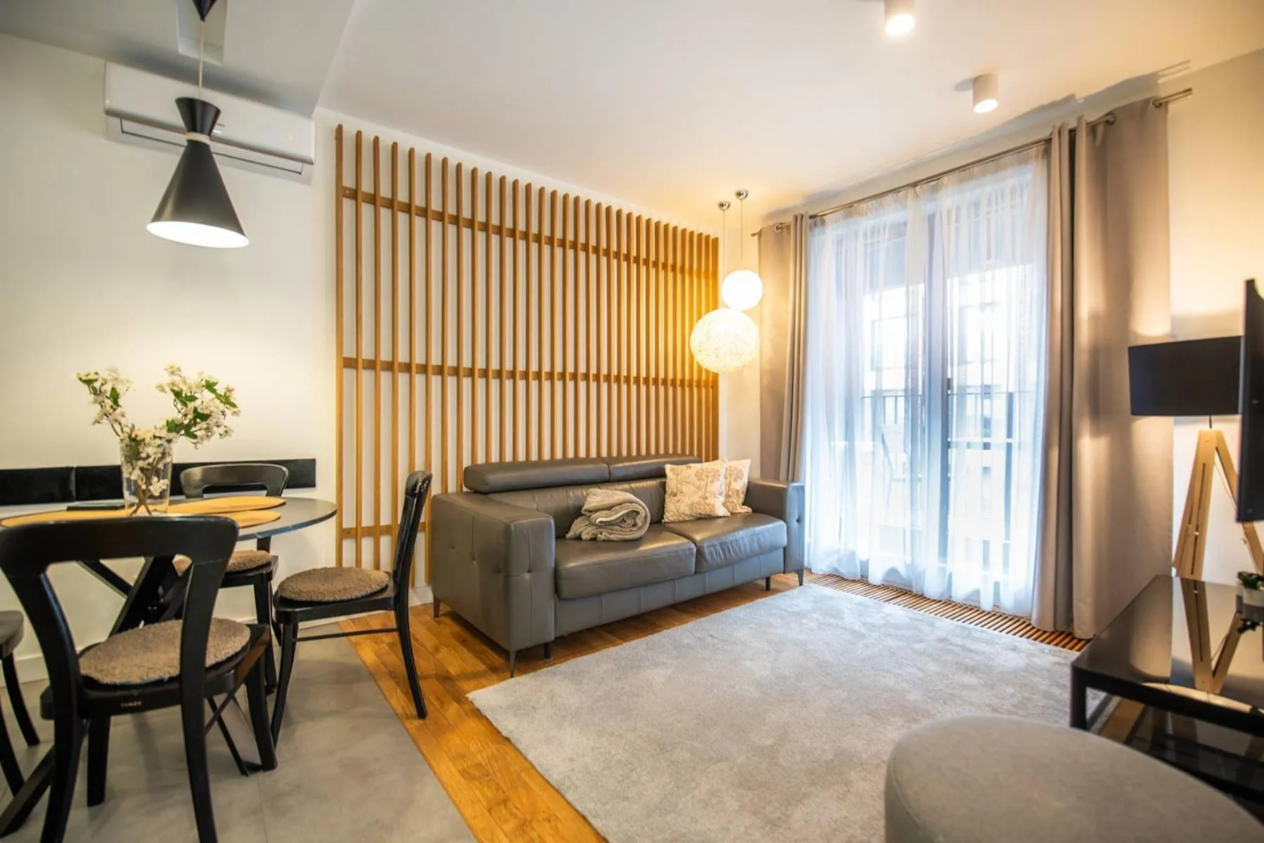 Living room in City Lights Apartments