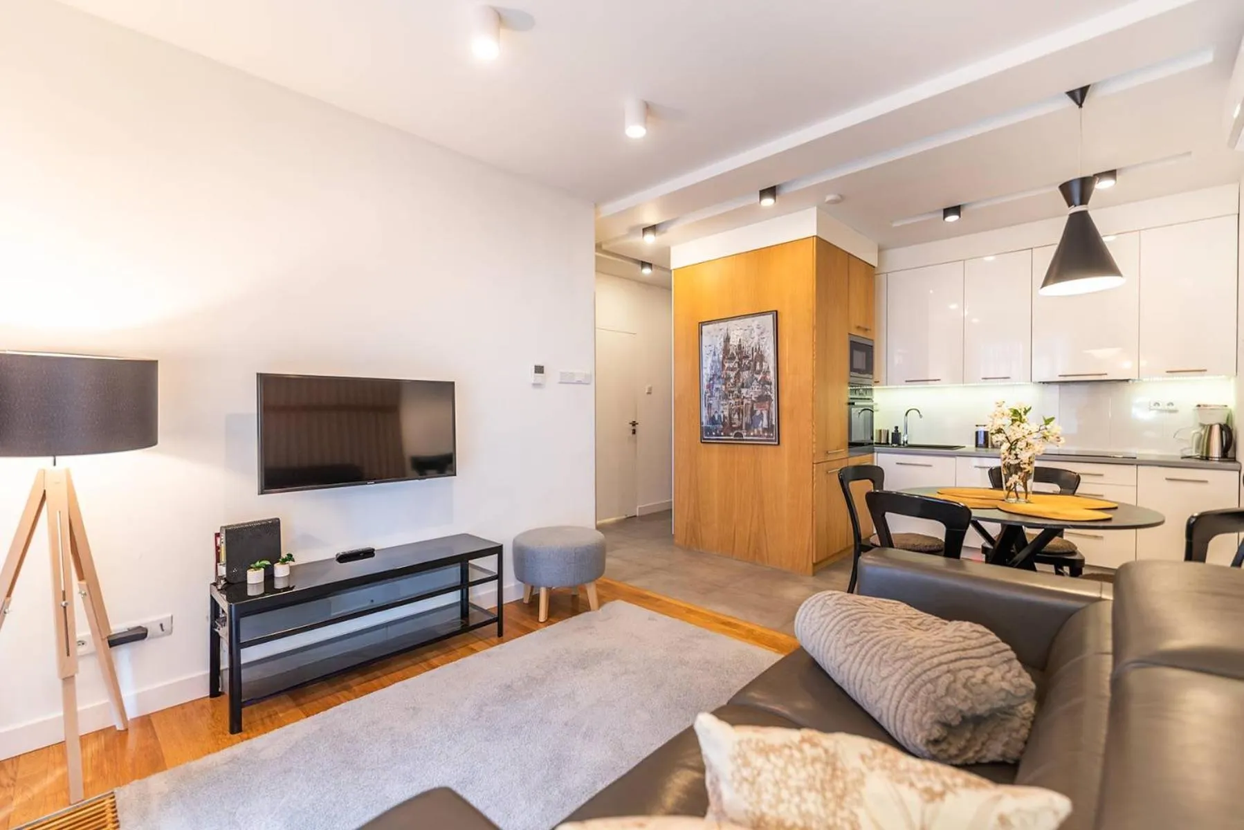 Living room in City Lights Apartments