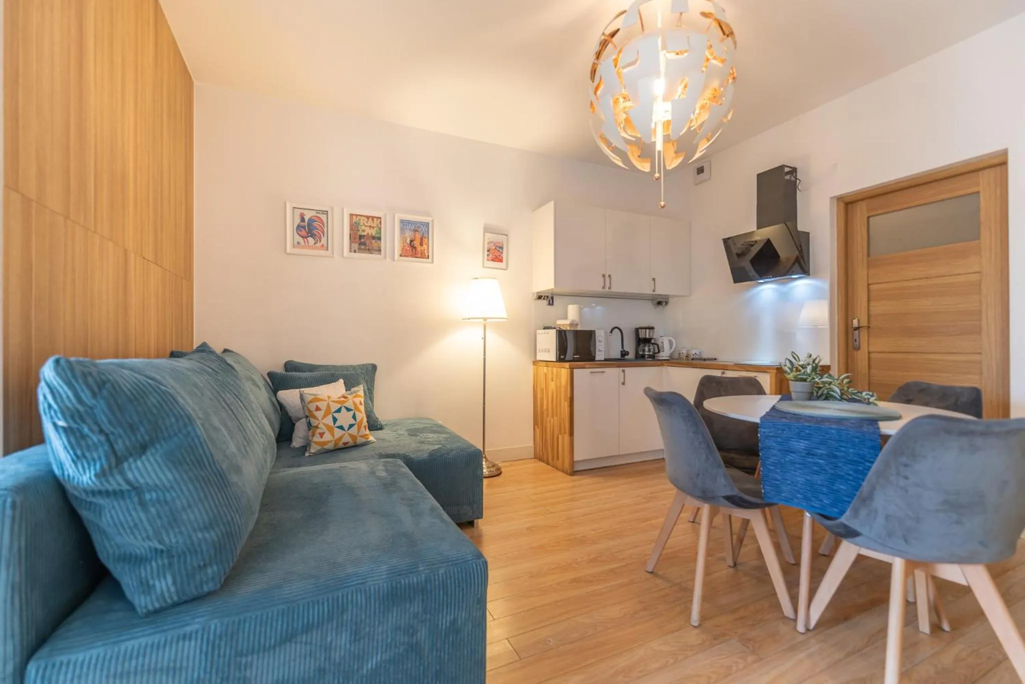 Living room in City Lights Apartments