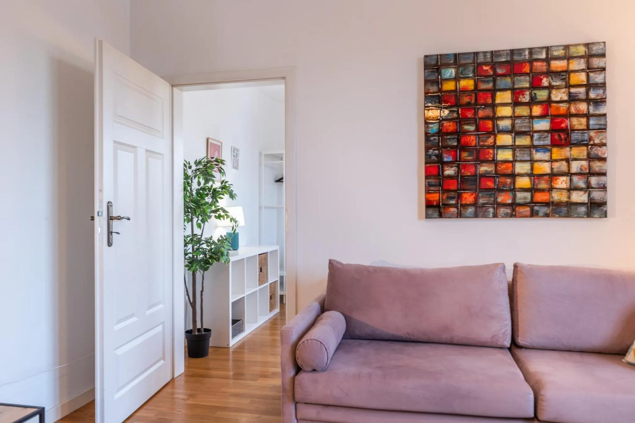 Living room in City Lights Apartments