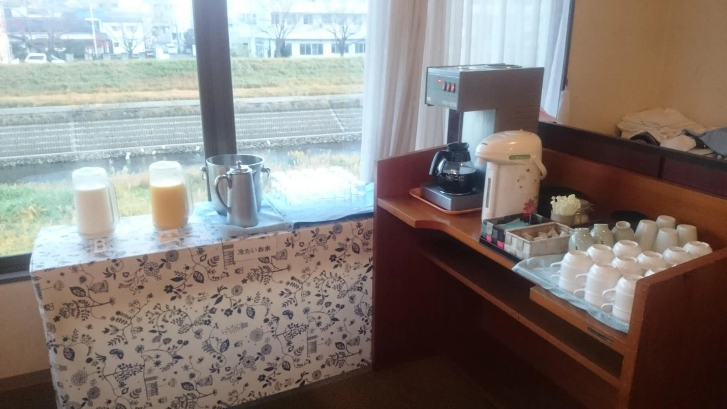 Buffet breakfast in Mito Riverside Hotel