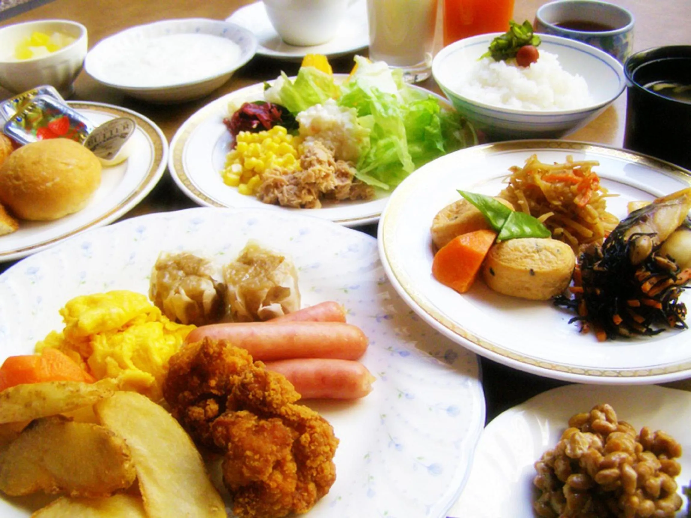 Buffet breakfast in Hotel Tsubame Hills