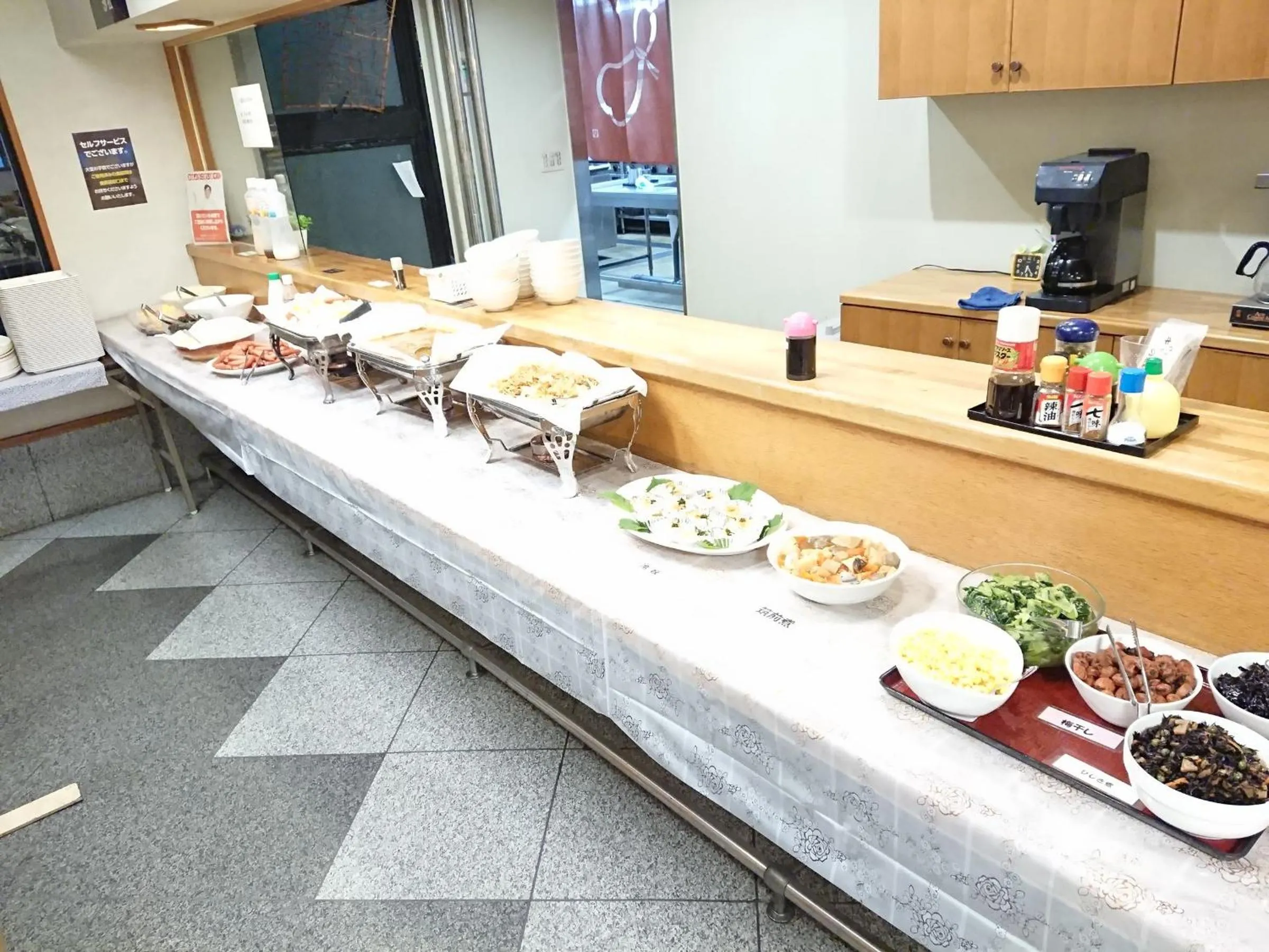 Buffet breakfast in Hotel Crown Hills Imabari