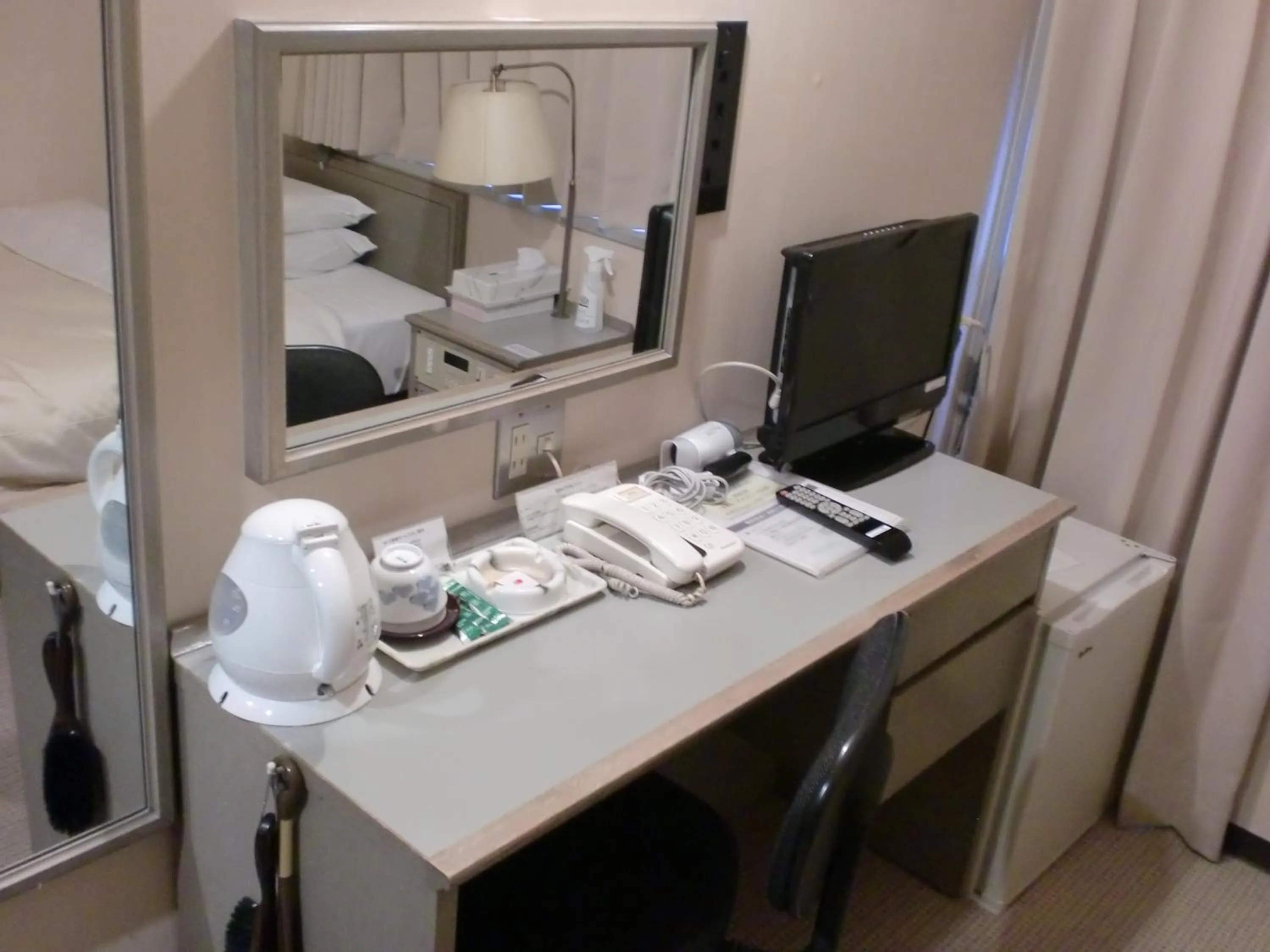Bed in Tsuyama Central Hotel Annex