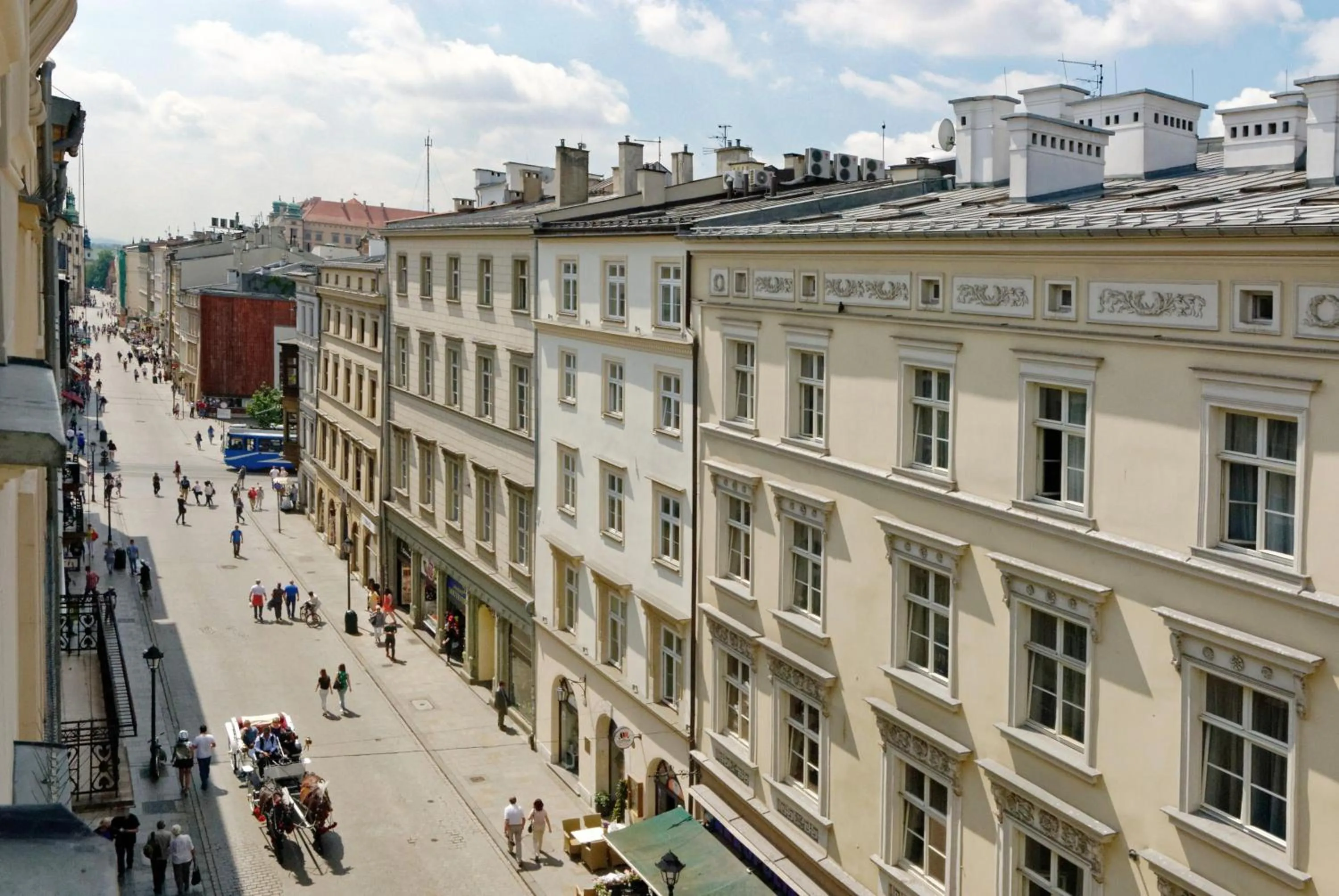 City view in Krakow For You Main Square Apartments