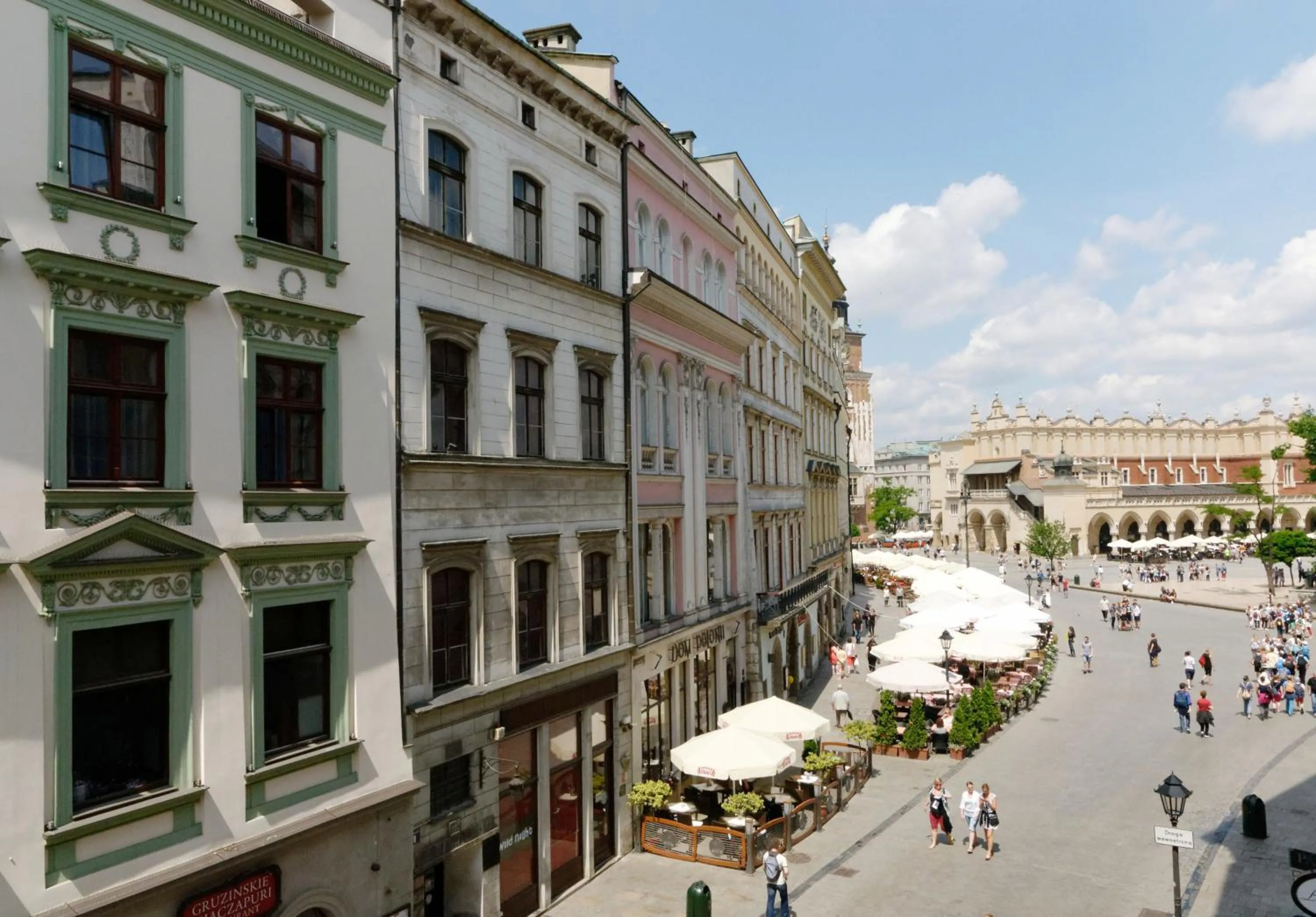 City view in Krakow For You Main Square Apartments