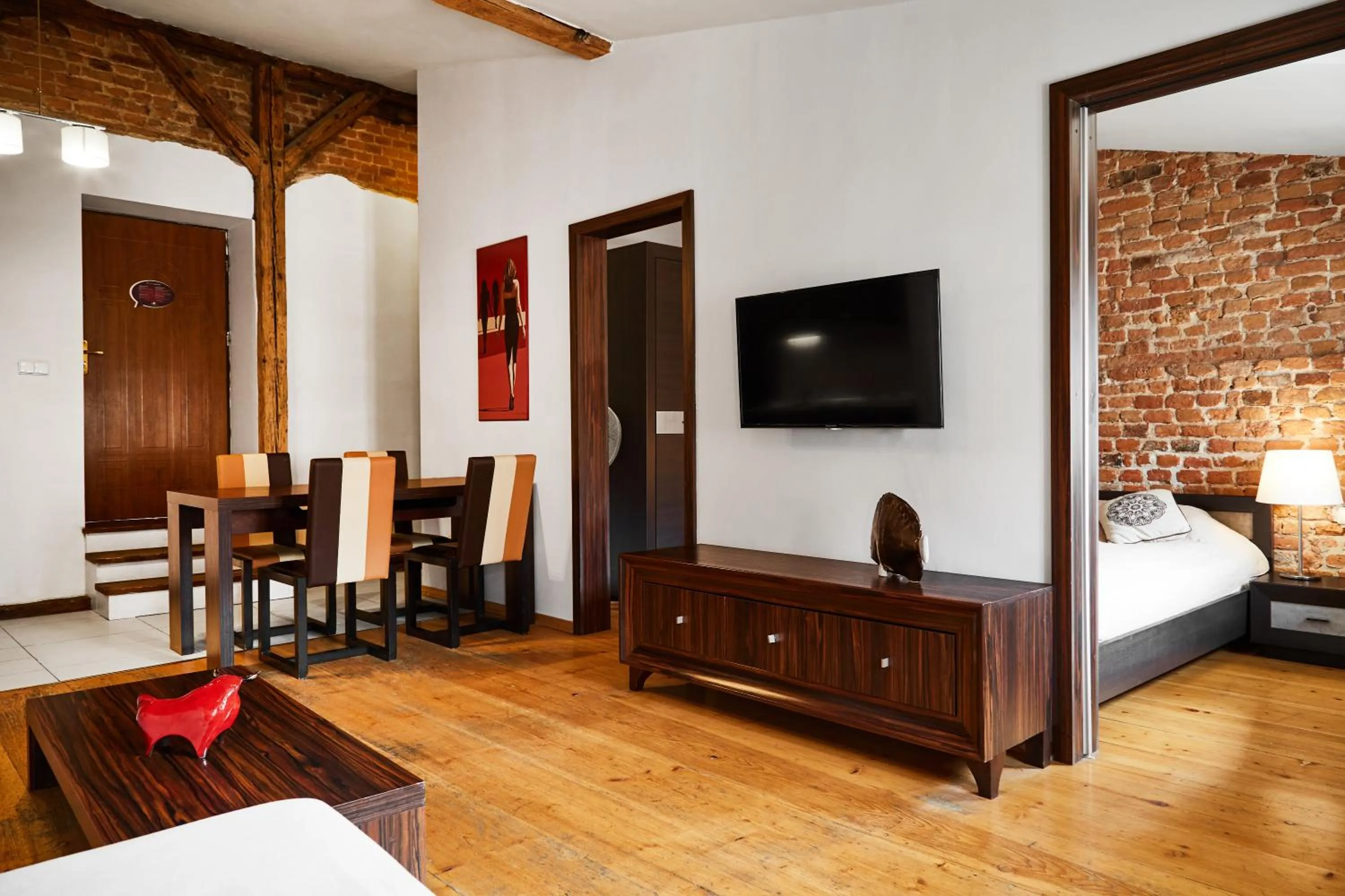 TV and multimedia, Bed in Krakow For You Main Square Apartments