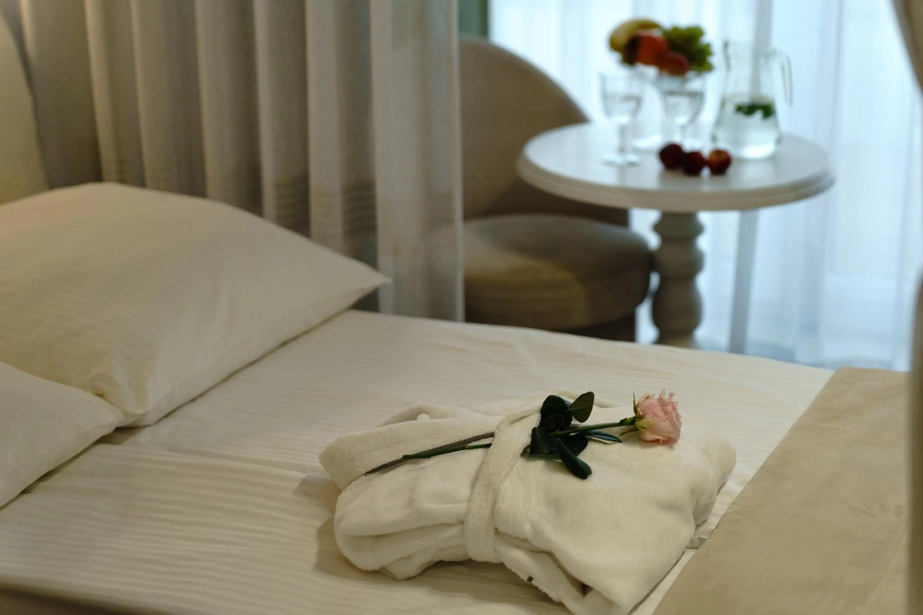 Bed in Kameralny Aparthotel Elegante Władysławowo - Adults Only