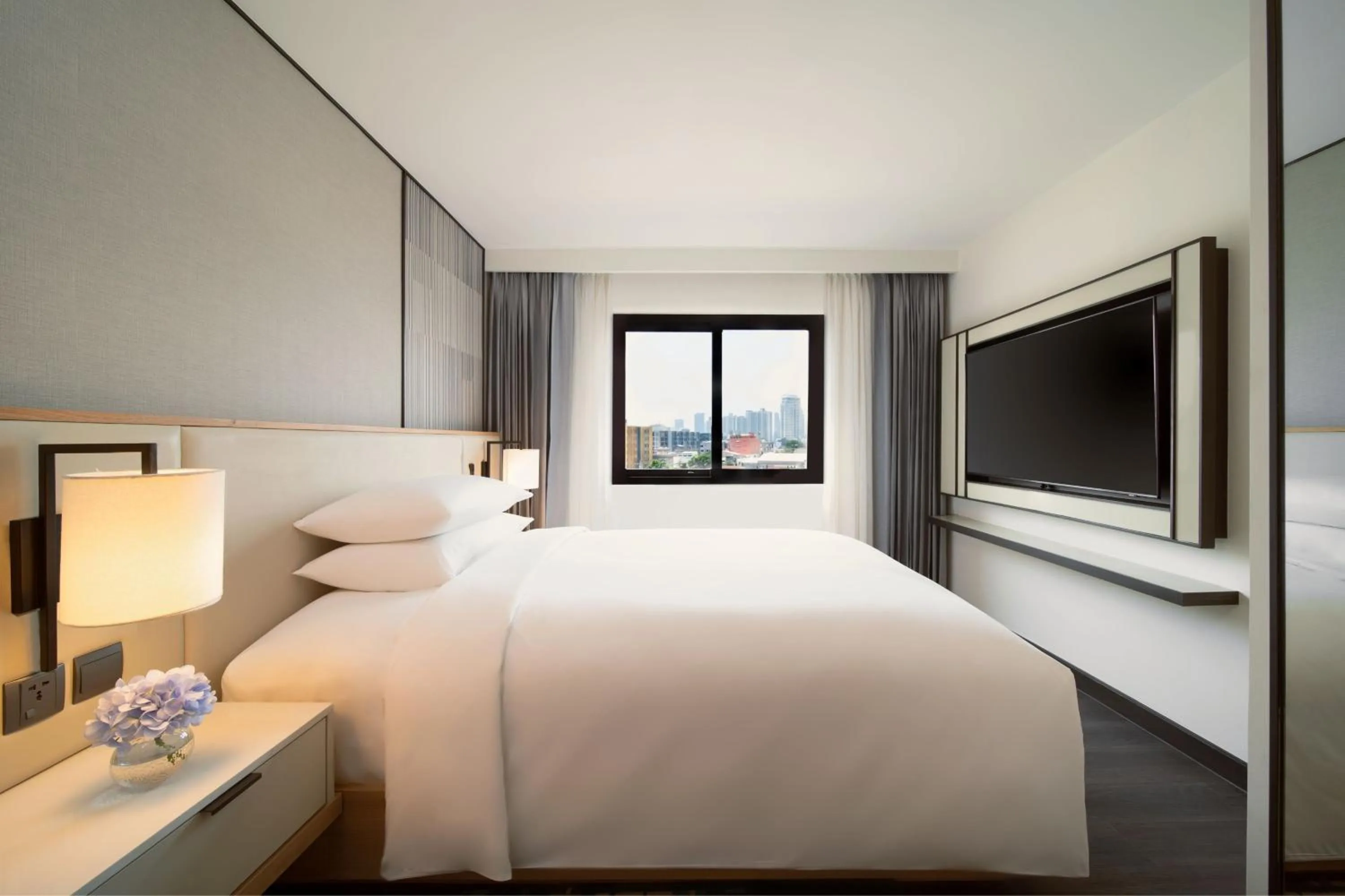 Bedroom, Bed in Marriott Executive Apartments Bangkok, Sukhumvit 50