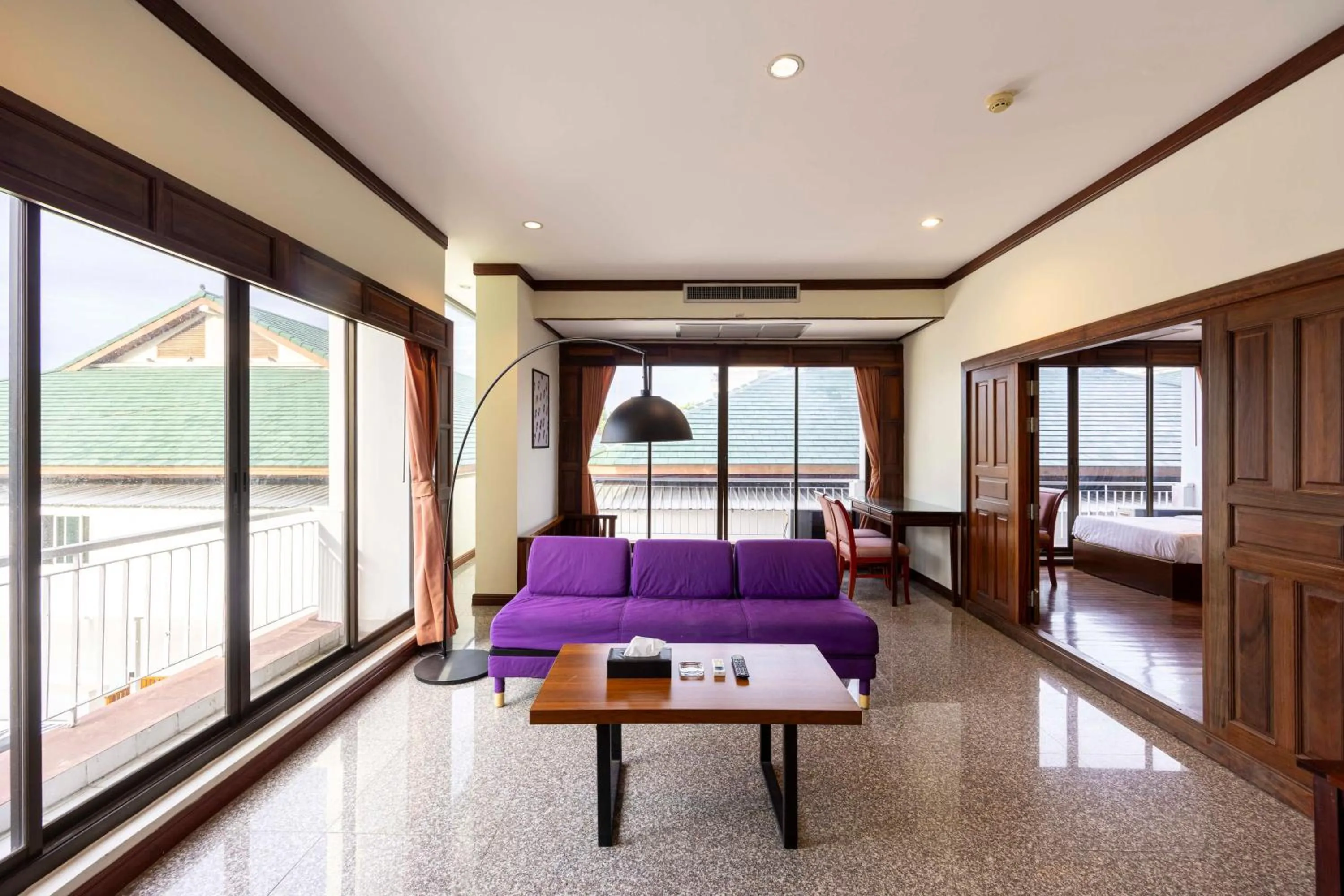 Living room in The President Hotel at Chokchai 4