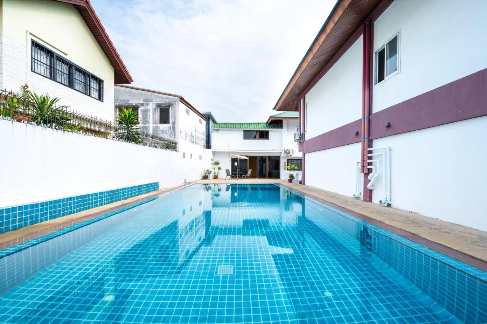 Swimming pool in The President Hotel at Chokchai 4