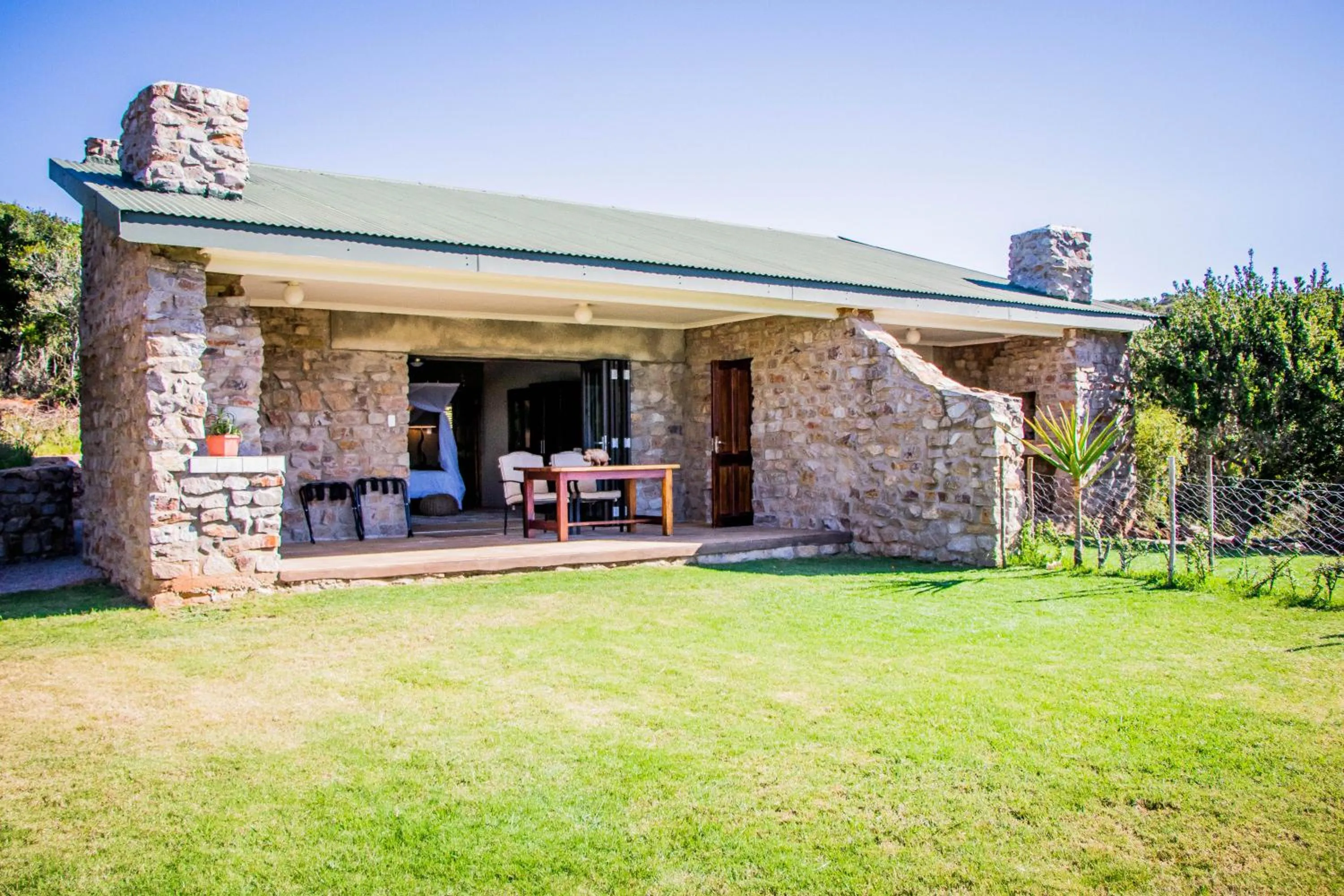 Patio in African Safari Lodge