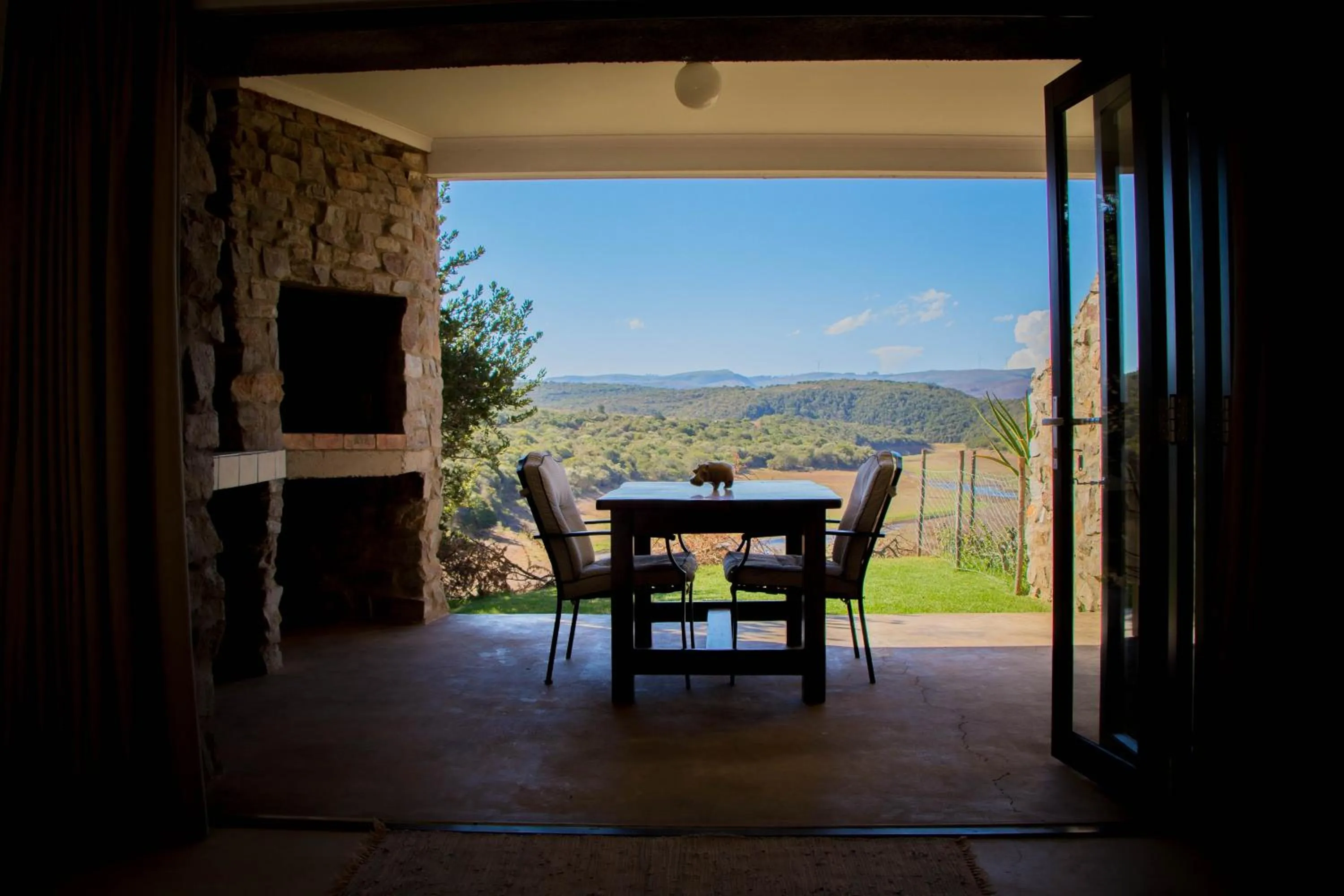 Patio in African Safari Lodge