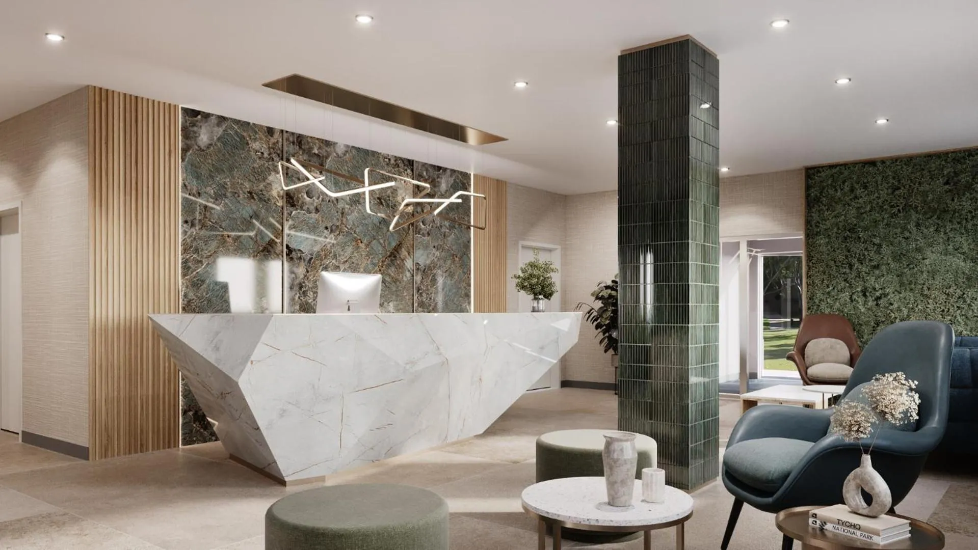 Lobby or reception in Hotel Lydia