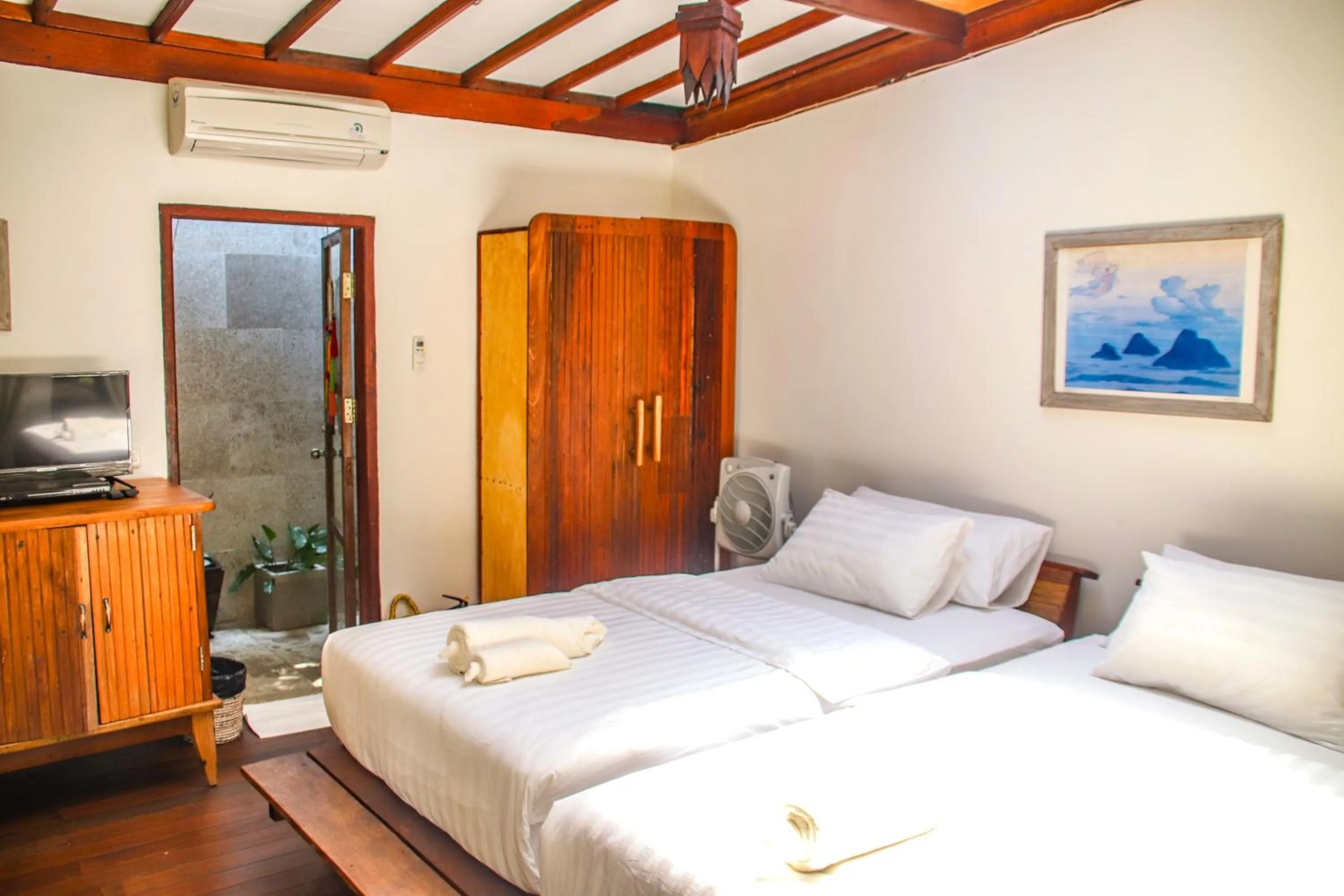 Bedroom, Bed in Serene Beach Villa