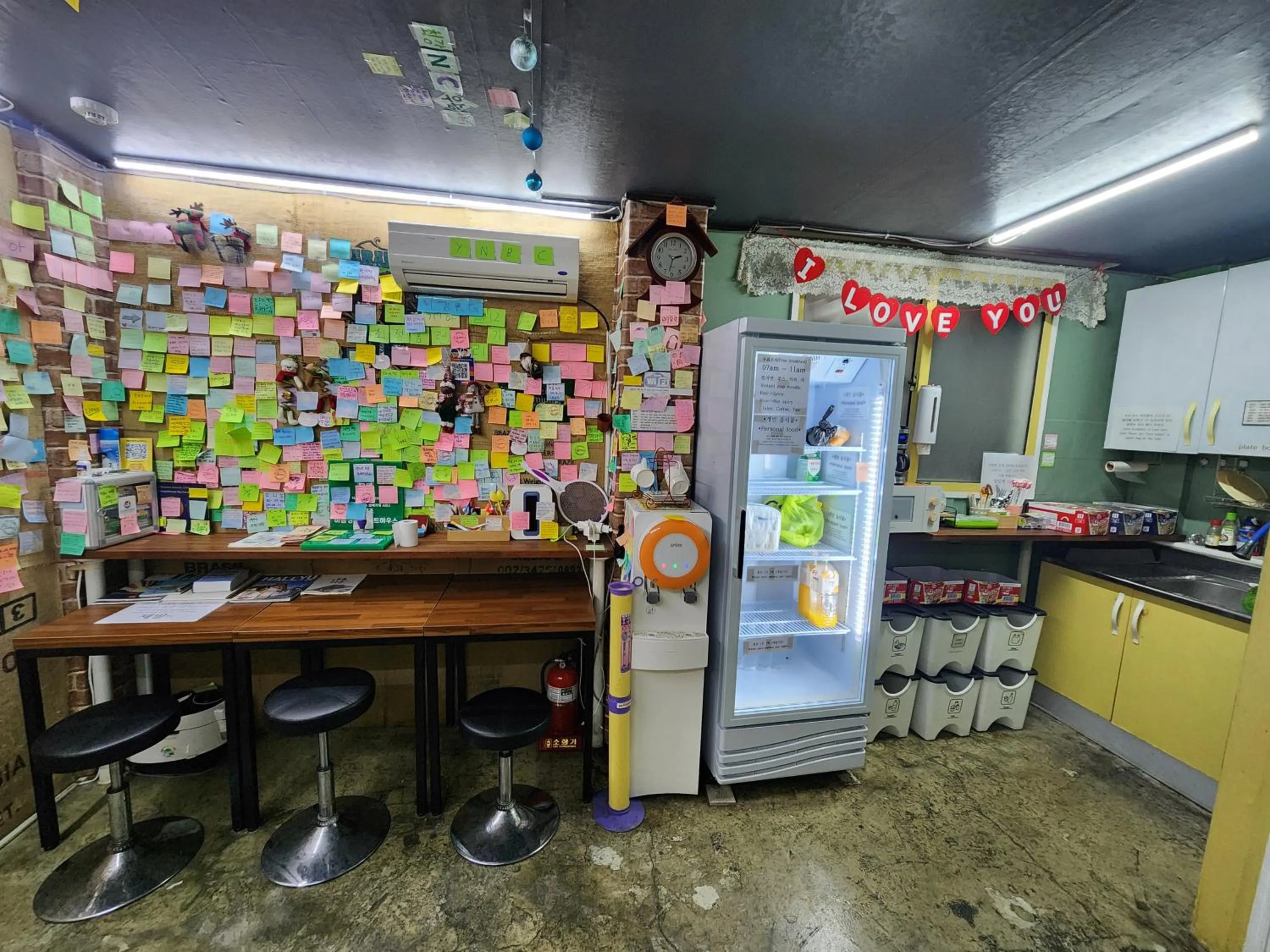 Kitchen or kitchenette in Daejeon Guesthouse Sky Garden