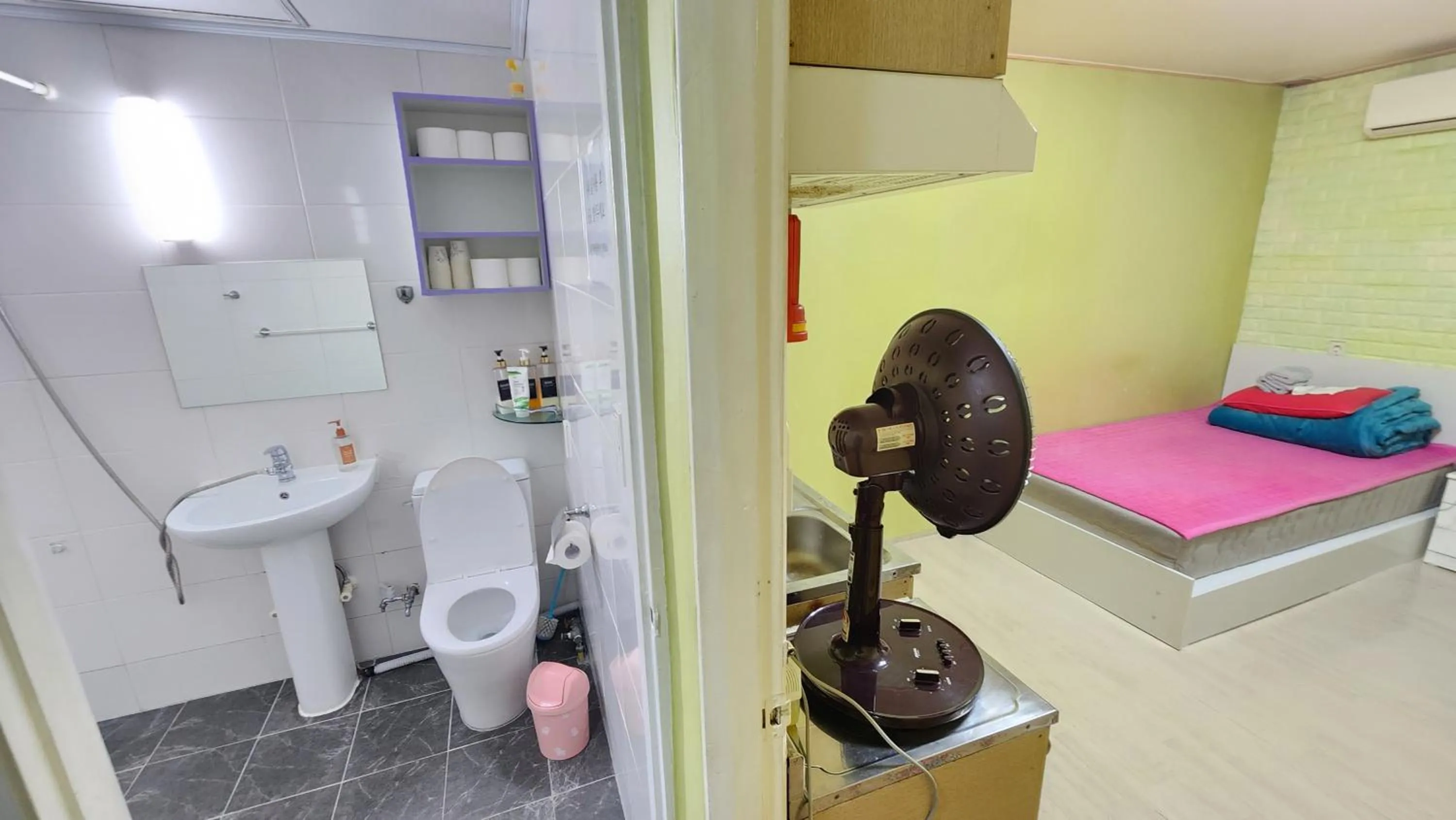 Shower in Daejeon Guesthouse Sky Garden