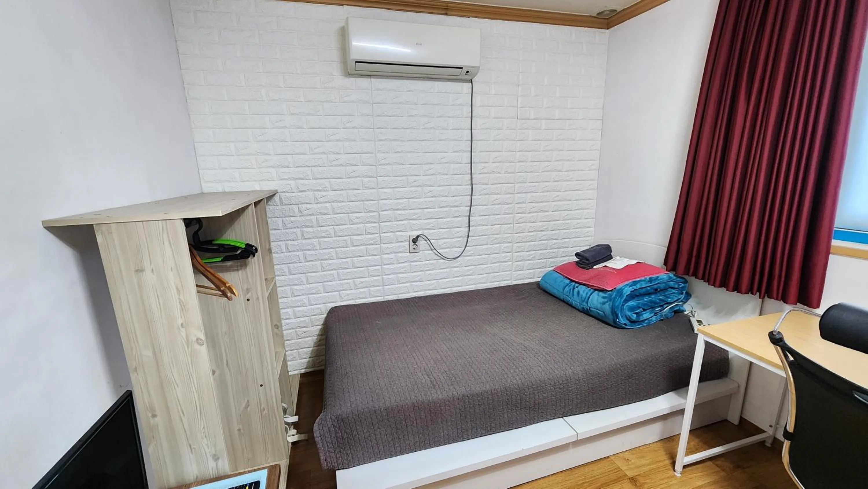 Bed in Daejeon Guesthouse Sky Garden