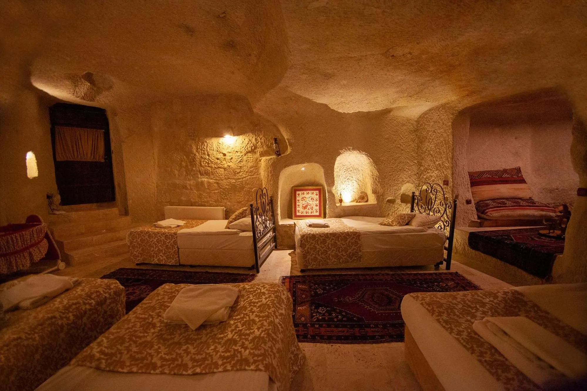 Bed in Center Cave House