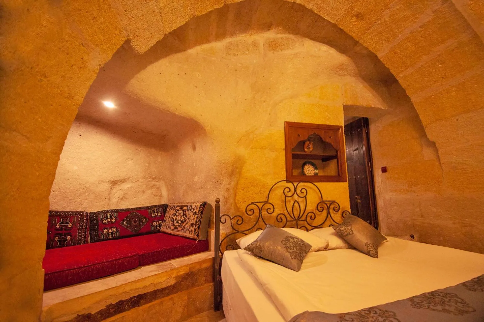 Bed in Center Cave House