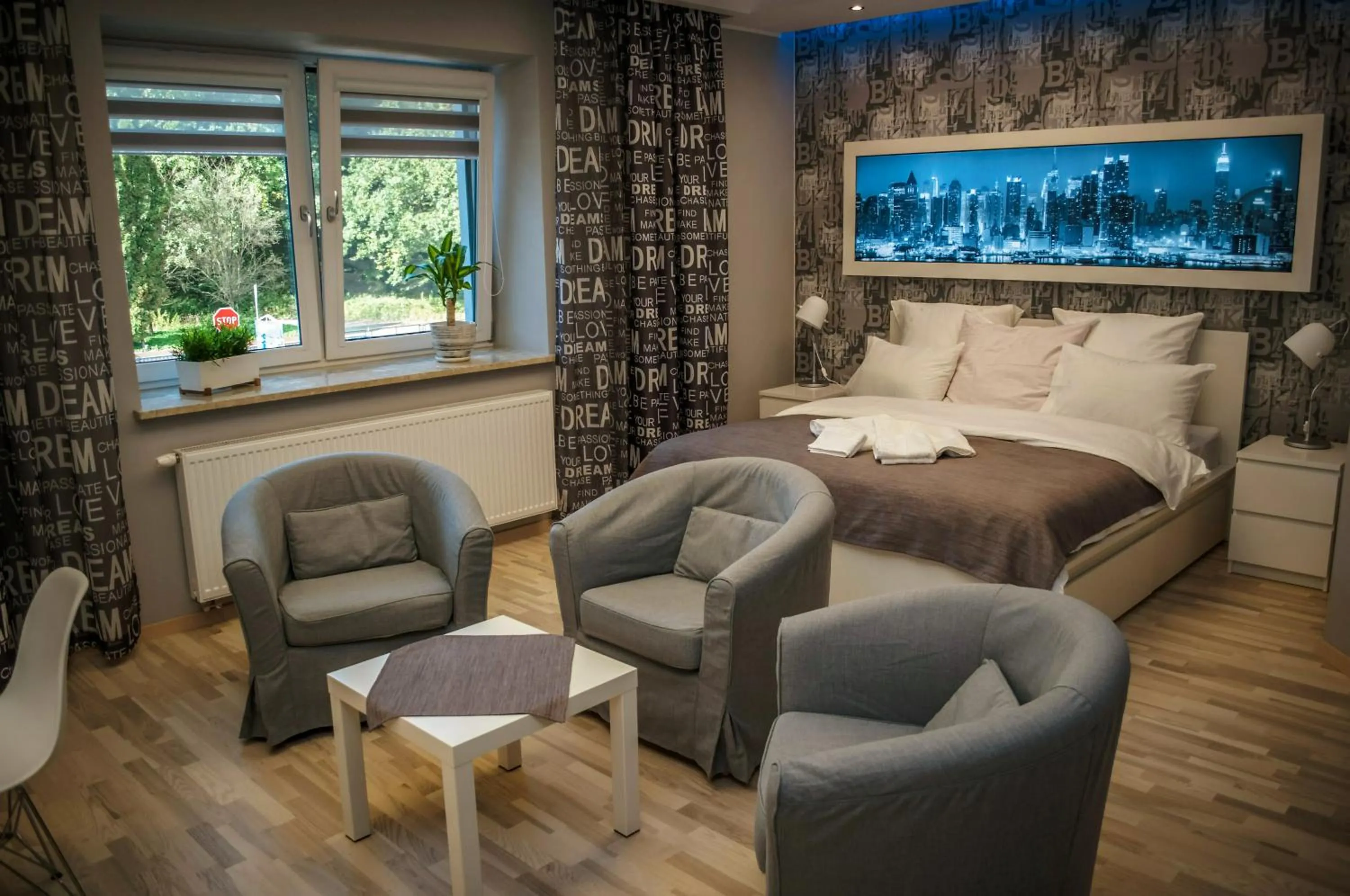 Seating area in Brooklyn Noclegi