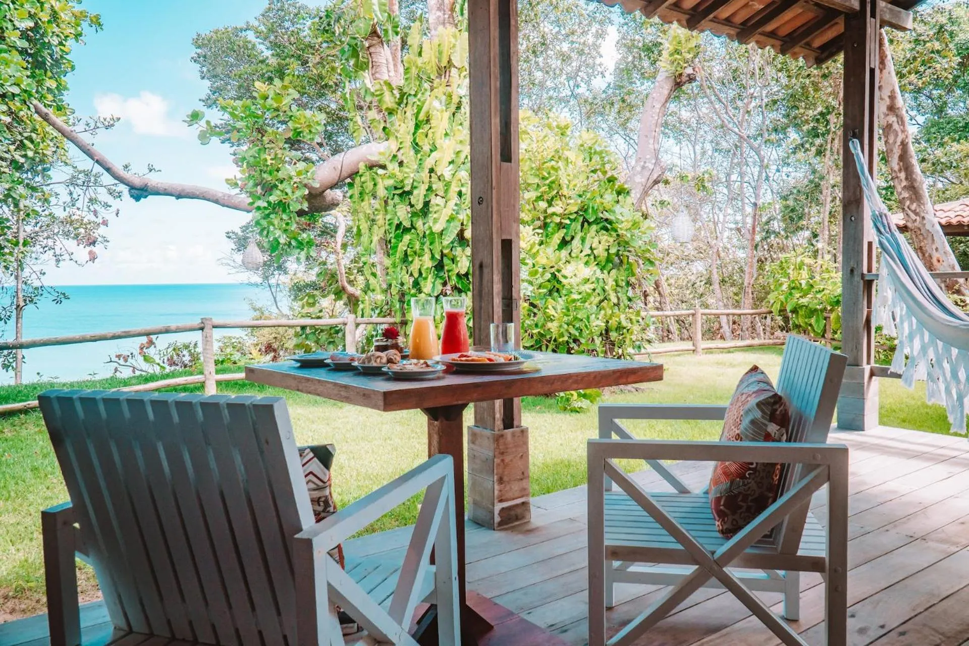 Patio in Madeiro Beach Hotel