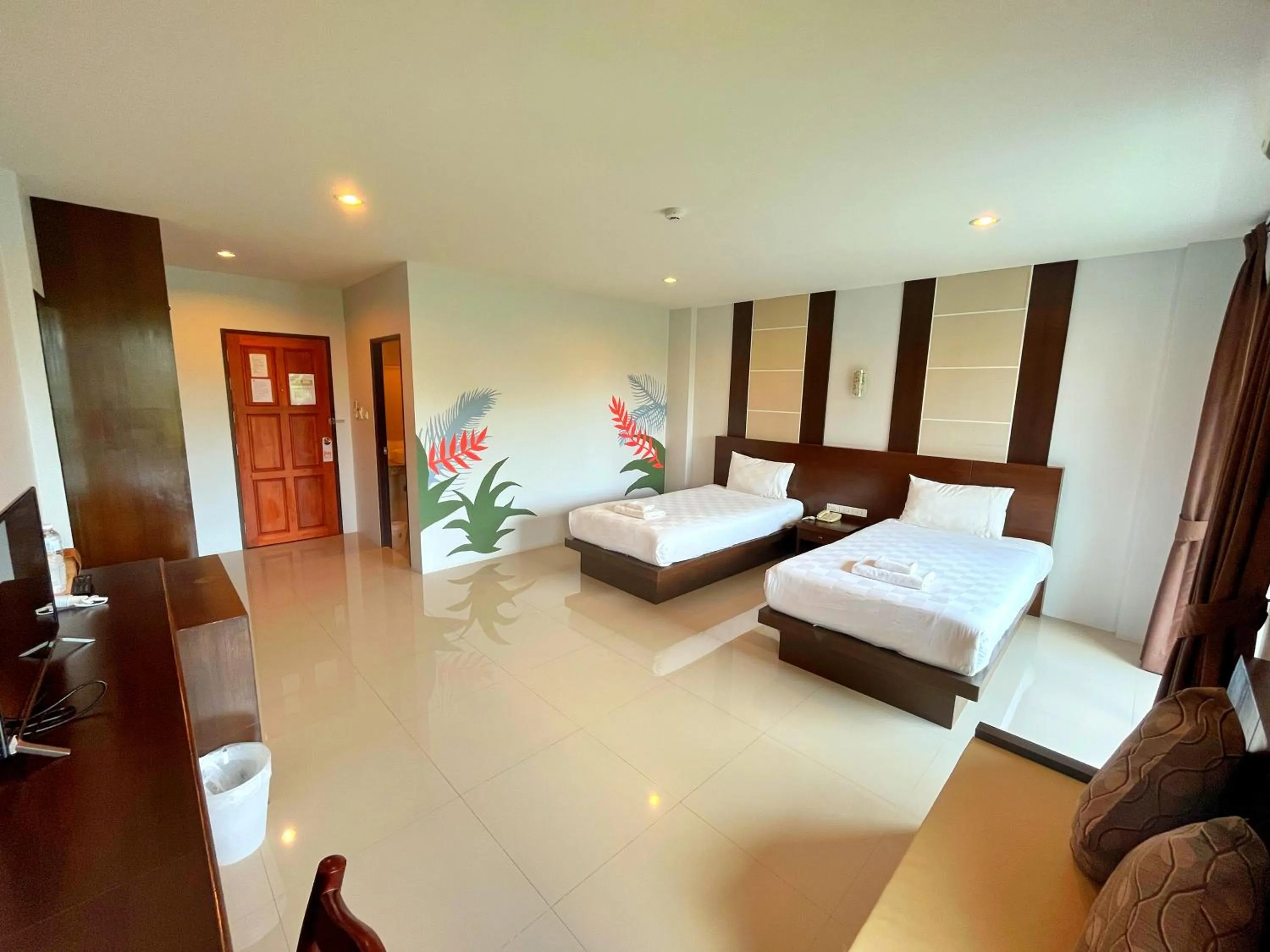 Bed in Peak Boutique City Hotel Krabi