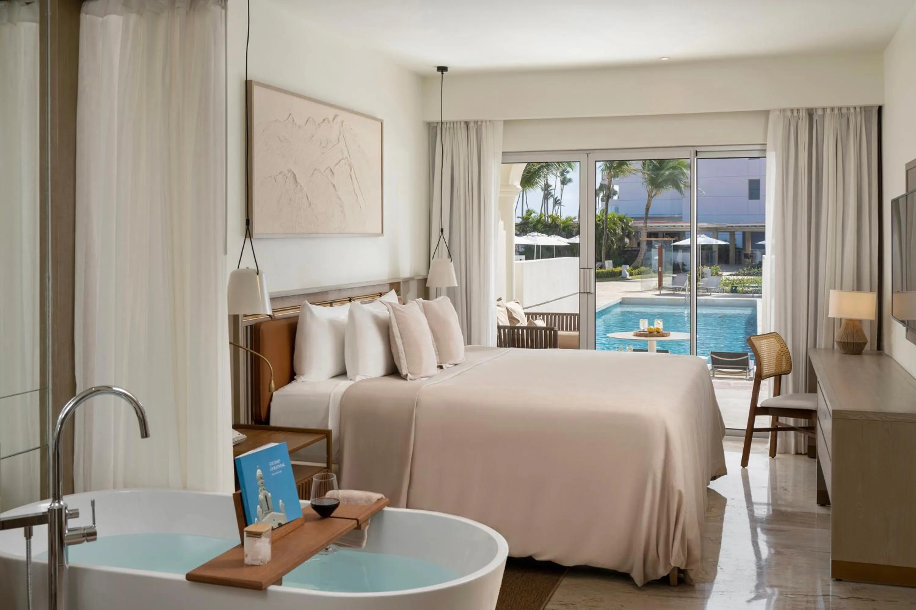 Bed in Paradisus Palma Real Golf & Spa Resort All Inclusive