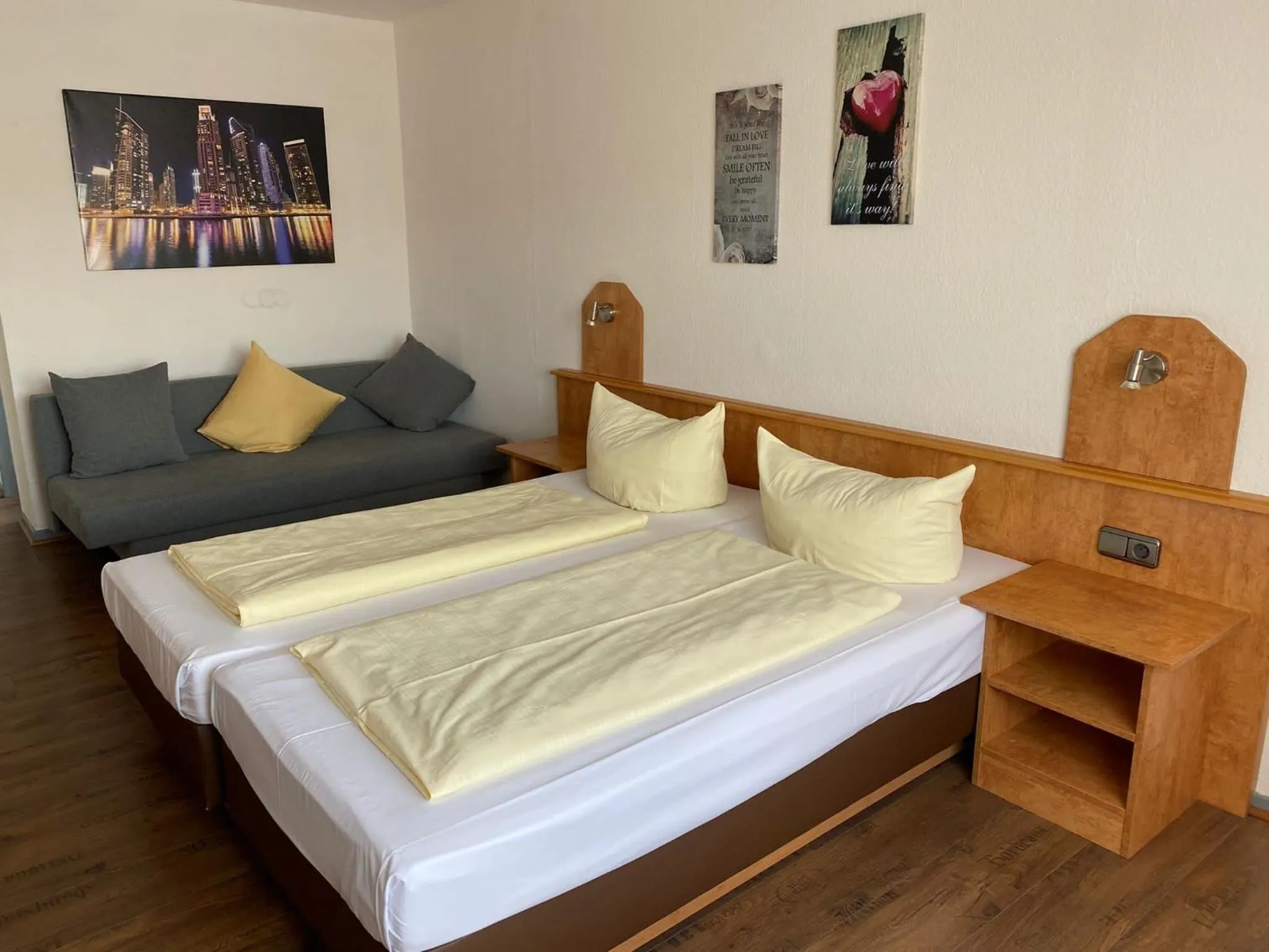 Bed in Hotel Sonne - Haus 1