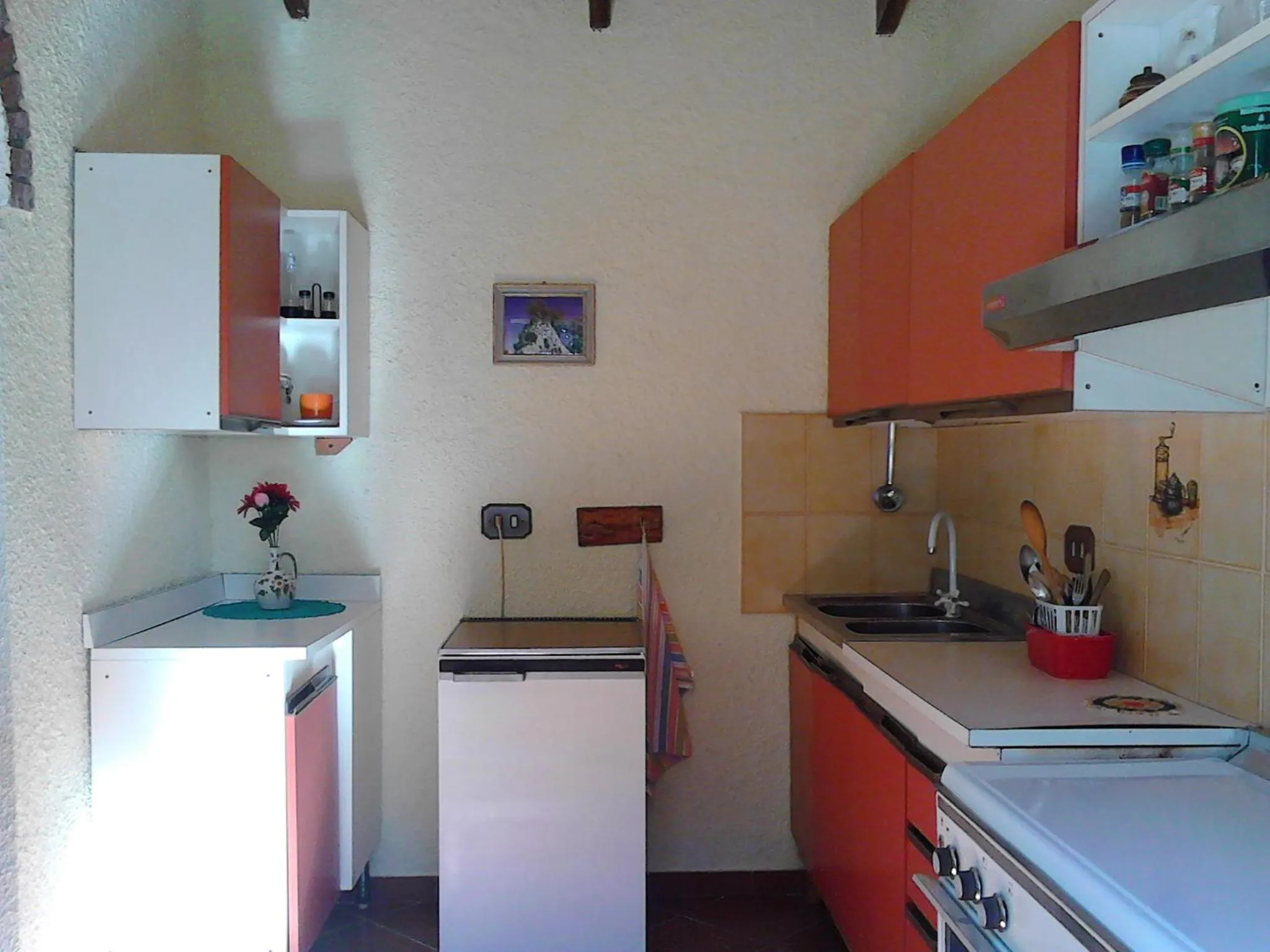 Communal kitchen in B&B I Menhir