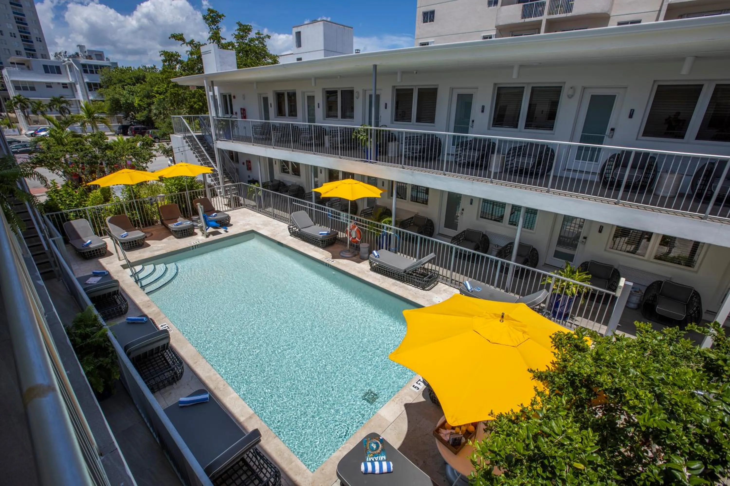 Pool view in Waterside Hotel and Suites