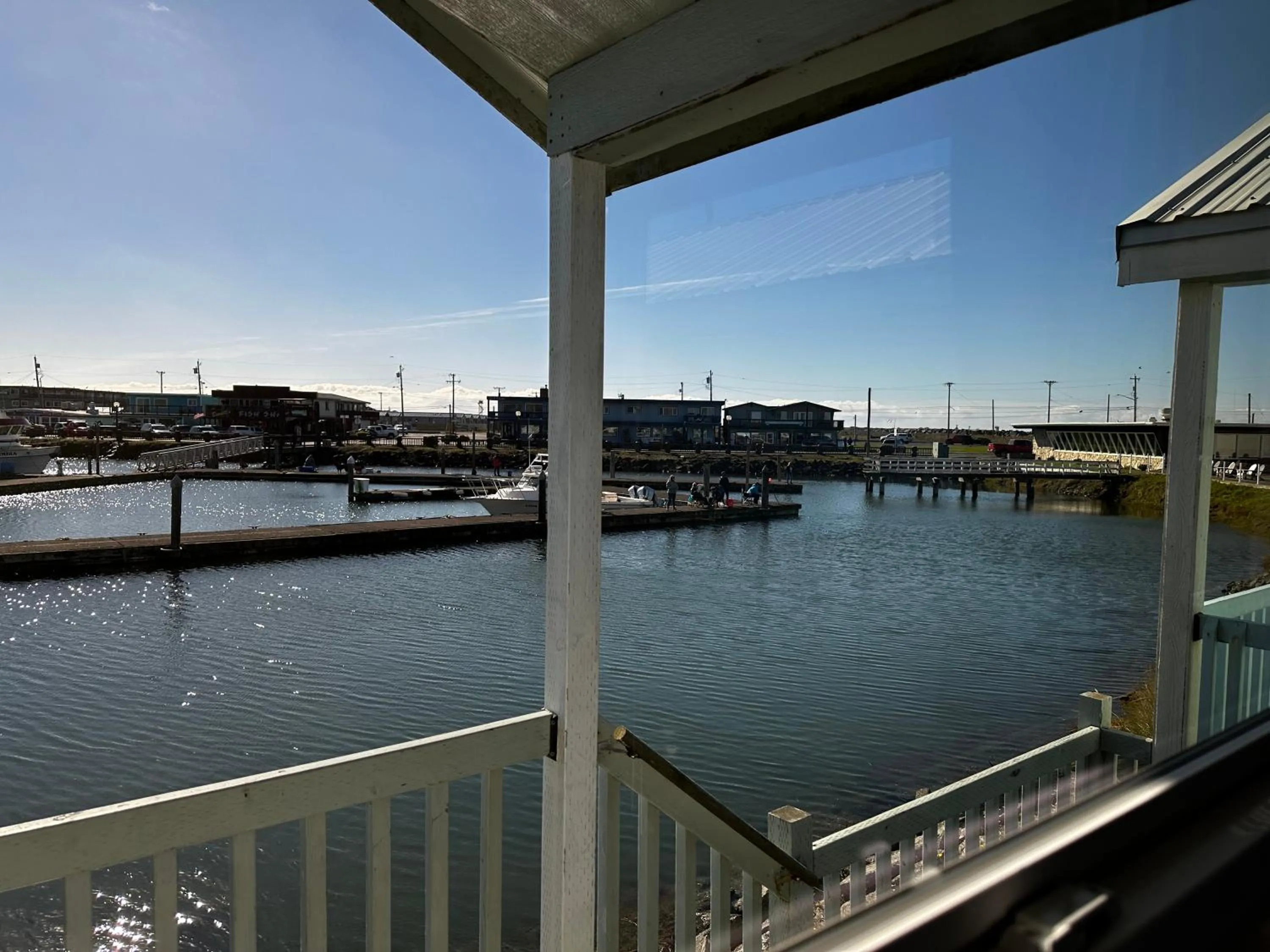City view in Westport Marina Cottages