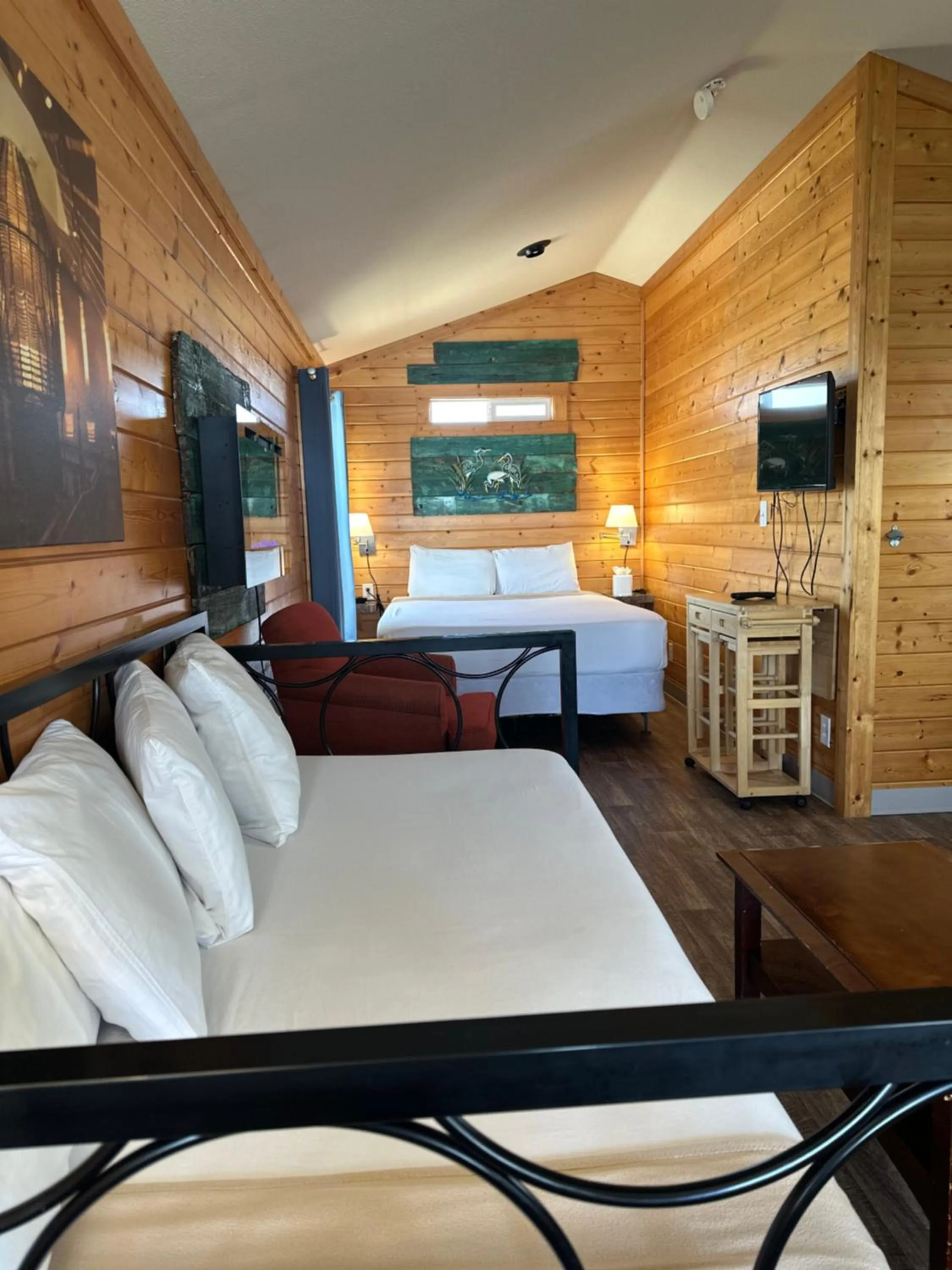 Bed in Westport Marina Cottages