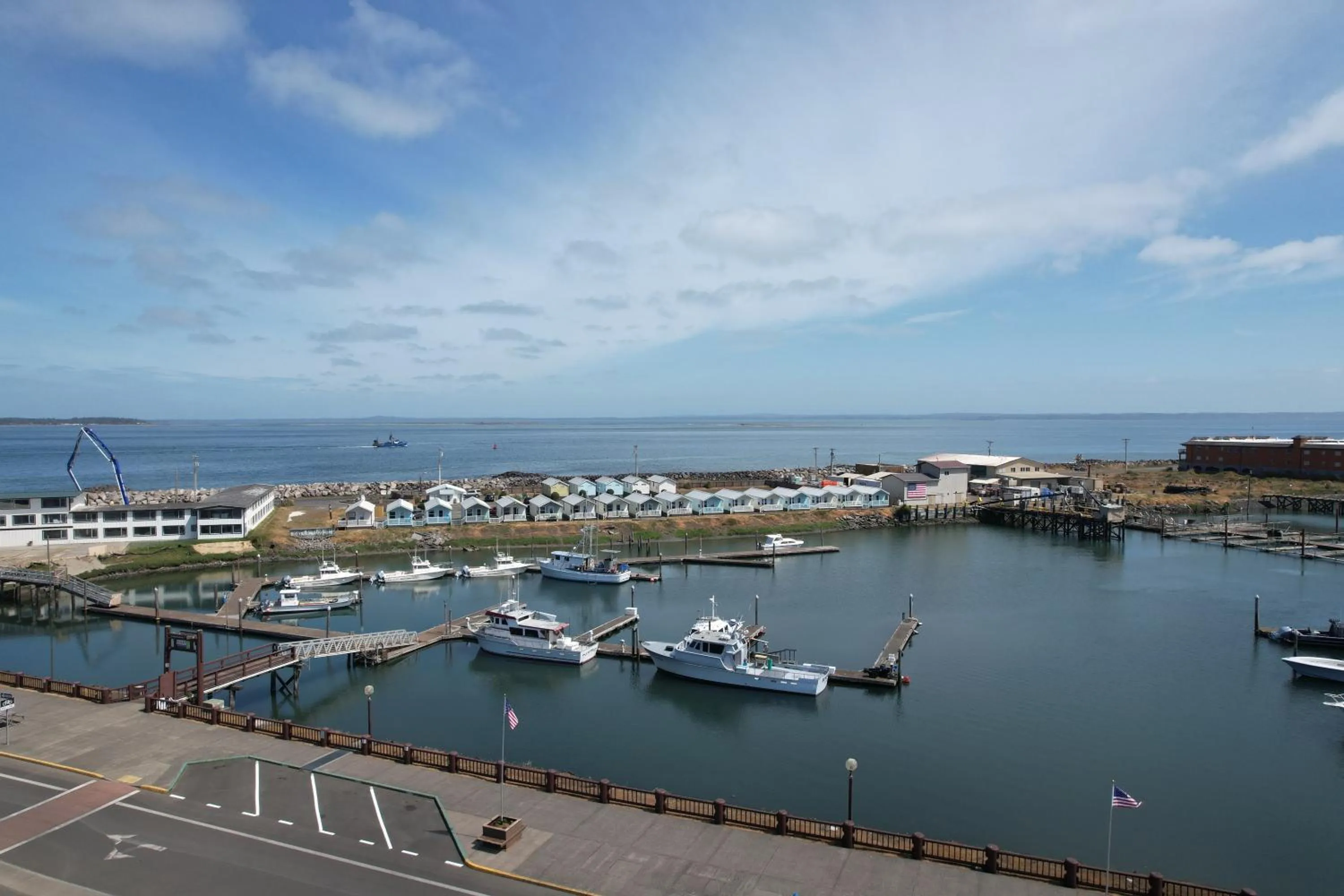 Beach in Westport Marina Cottages