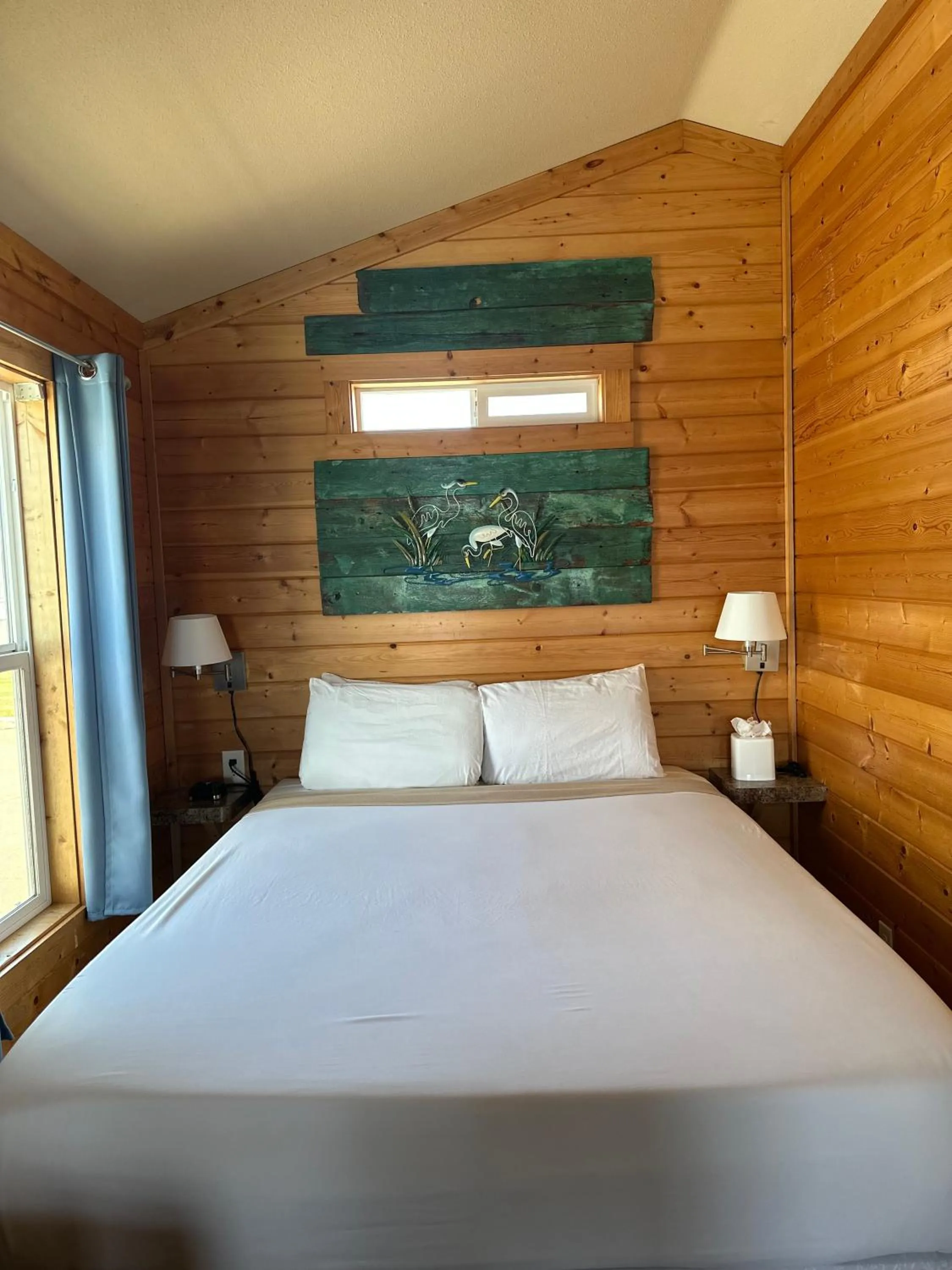 Bed in Westport Marina Cottages